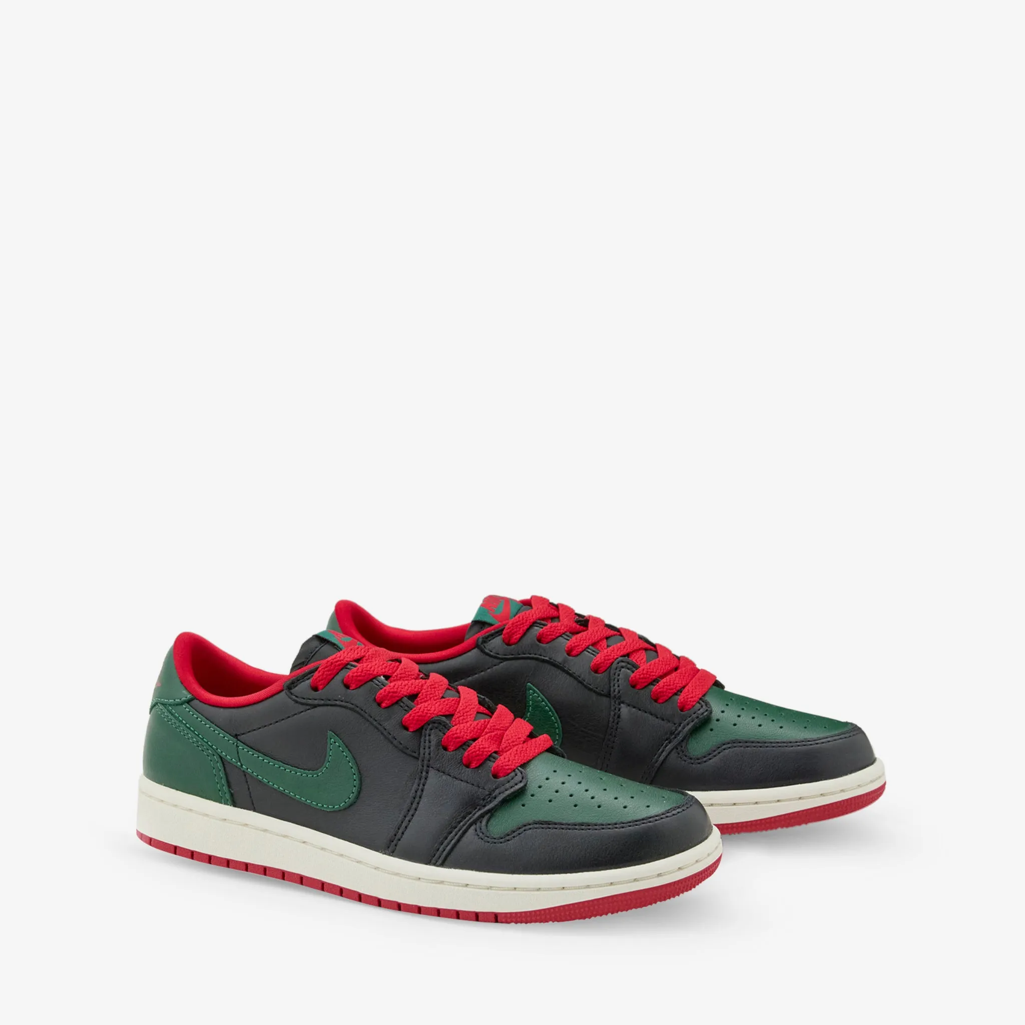 Women's Air Jordan 1 Low OG Black | Gorge Green | Varsity Red | Sail Urban Movement Cherry Pop