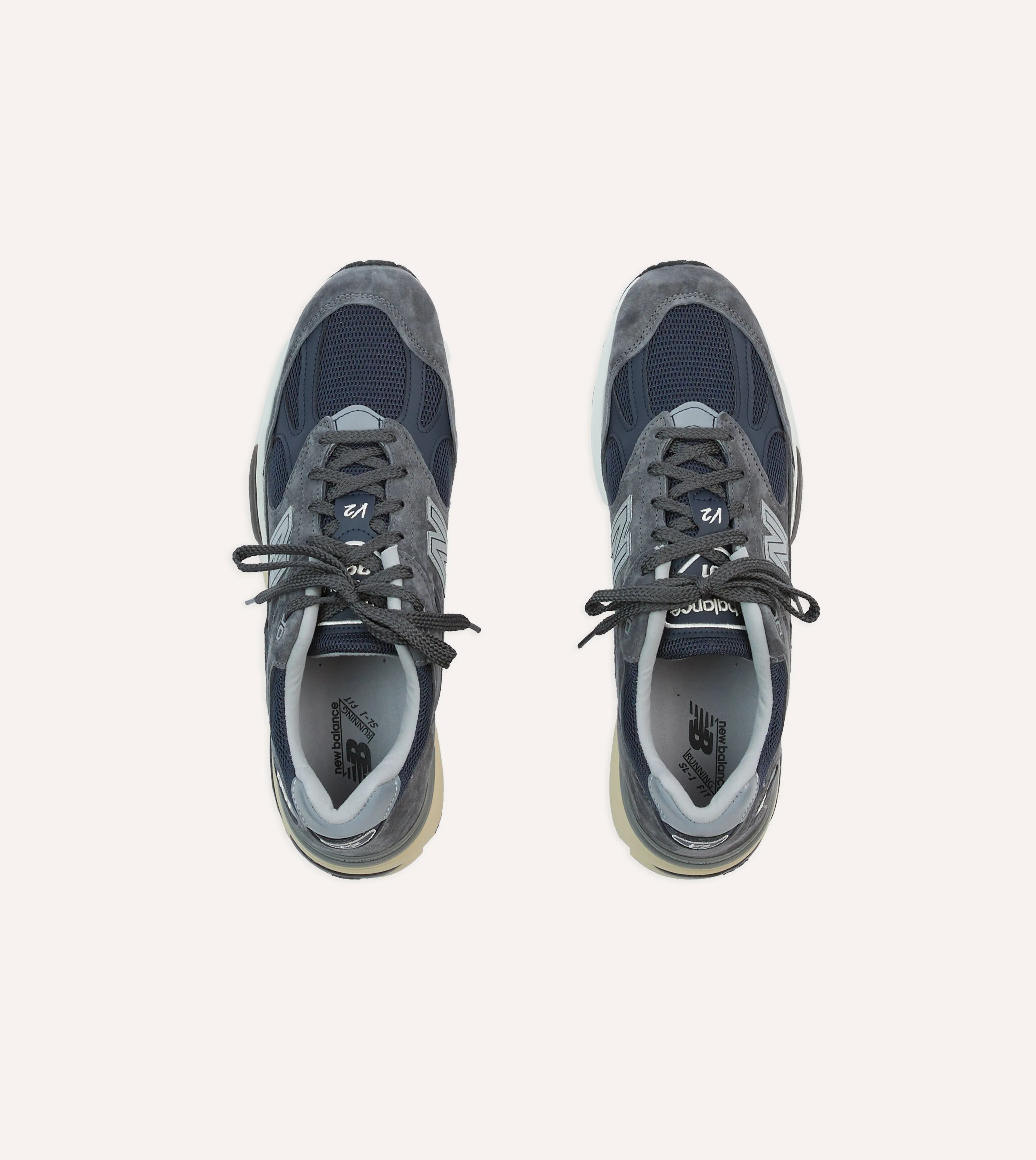 New Balance Dark Gull Grey Made in UK 991v2 Trainers rustic