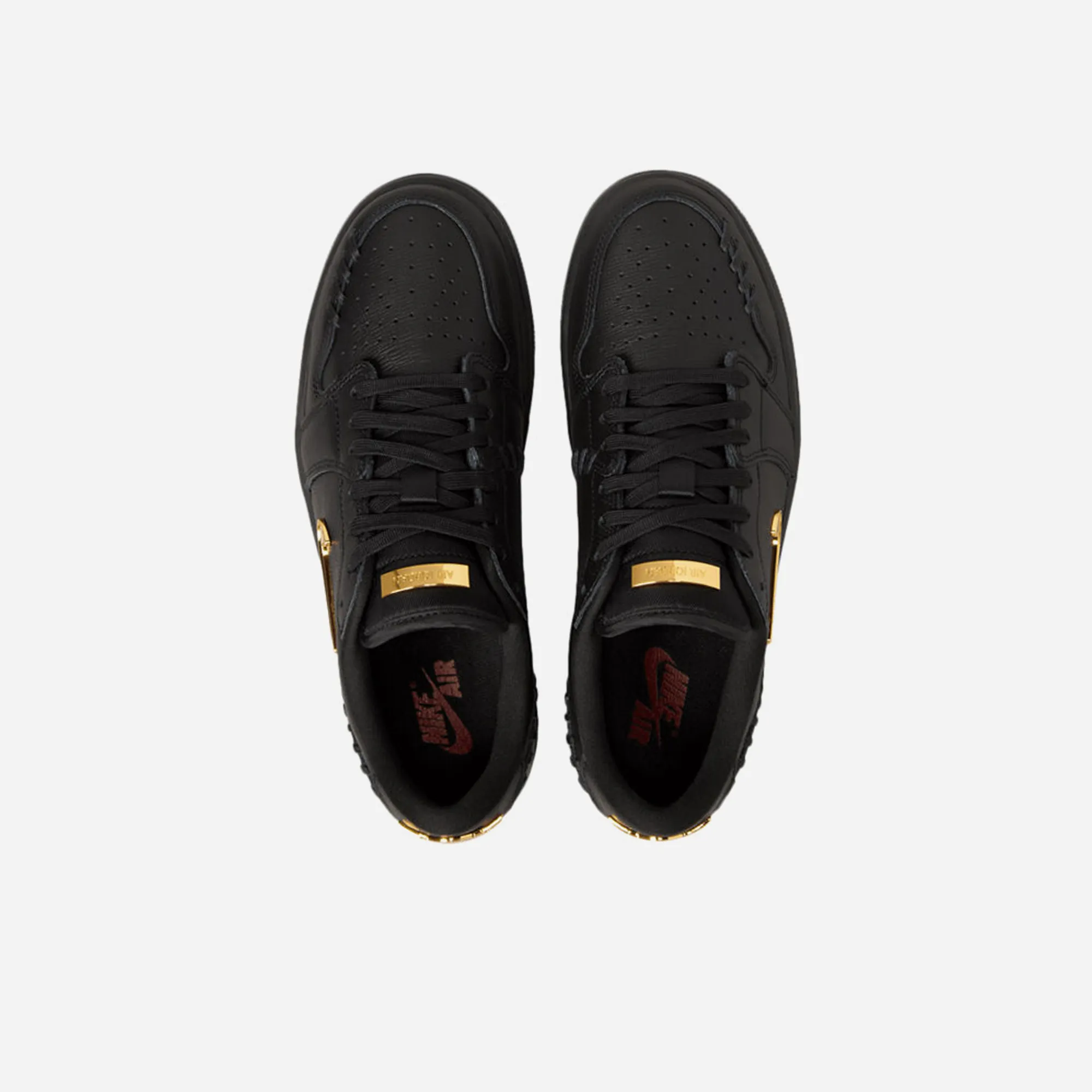 Urban breathability Spring Walk Nike Air Jordan 1 Low Method of Make Black Metallic Gold WMNS