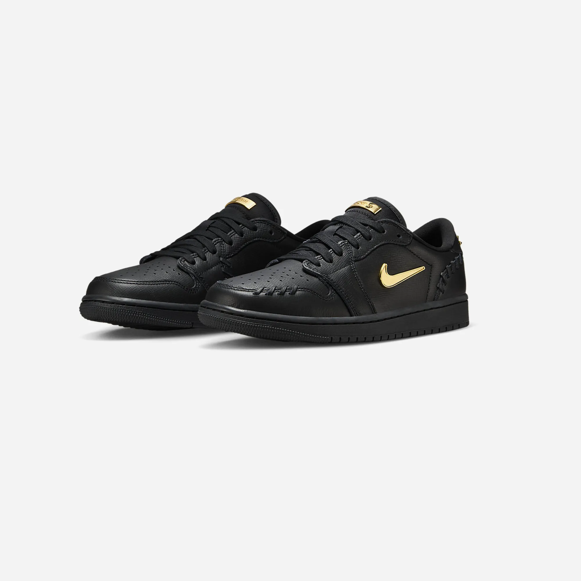 Nike Air Jordan 1 Low Method of Make Black Metallic Gold WMNS Responsive Walk Soft Form