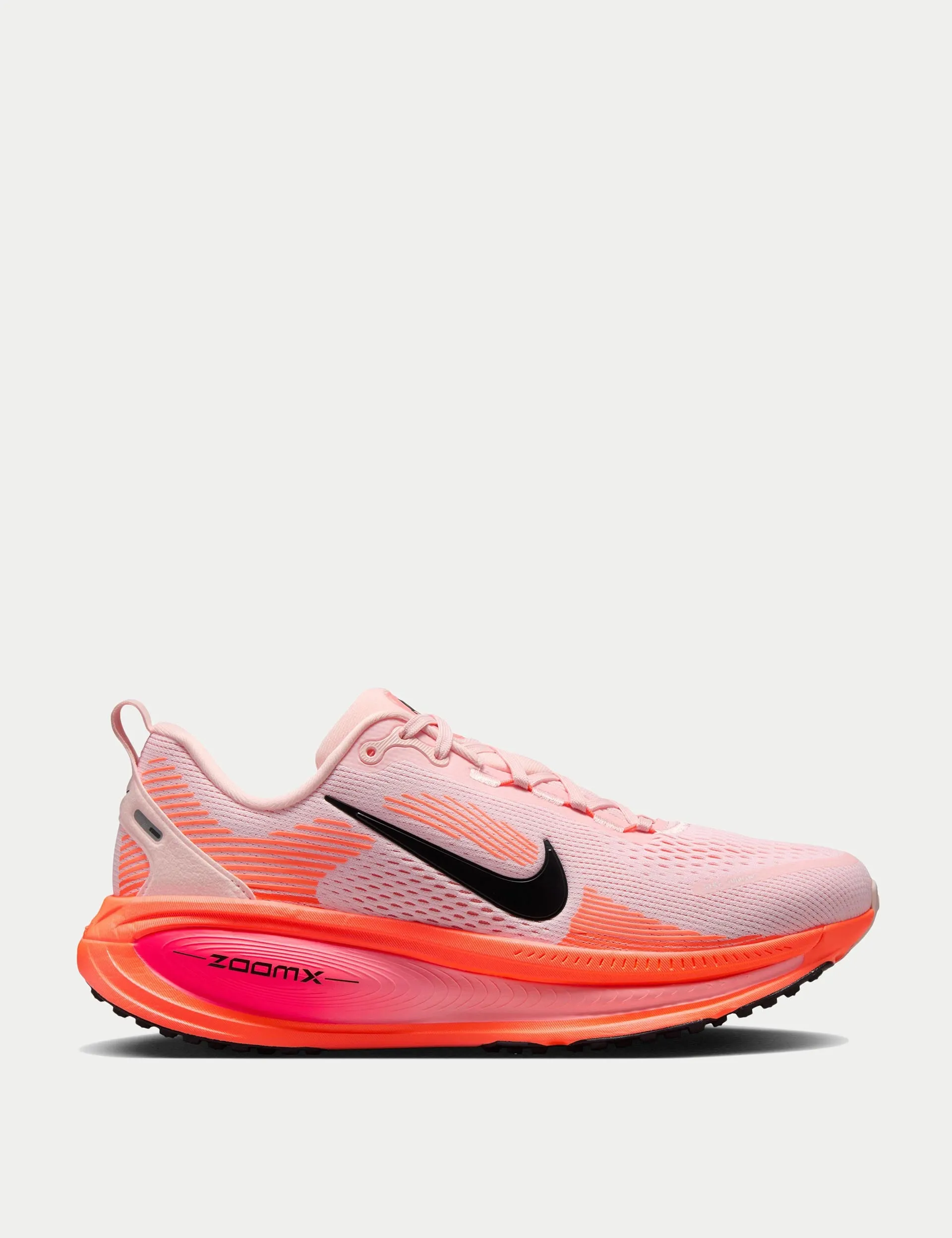 Vomero 18 Running Shoes - Atmosphere/Black/Bright Crimson Custom Feel