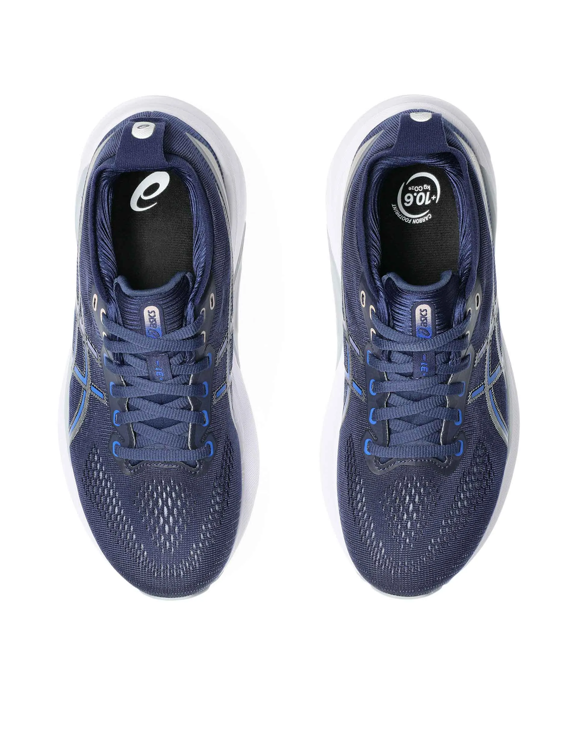 Gel Kayano 31 Indigo Blue/ Pure Silver Memory Foam