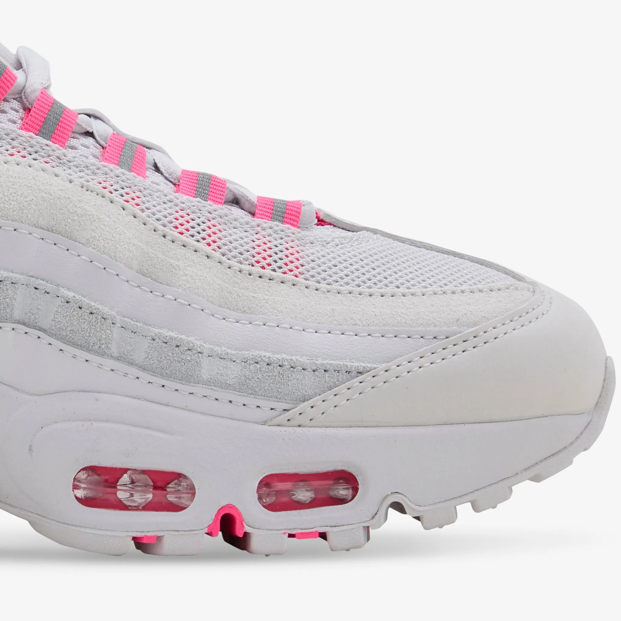 Push Step Balanced feel Women's Air Max 95 Vast Grey | Hyper Pink | Pure Platinum