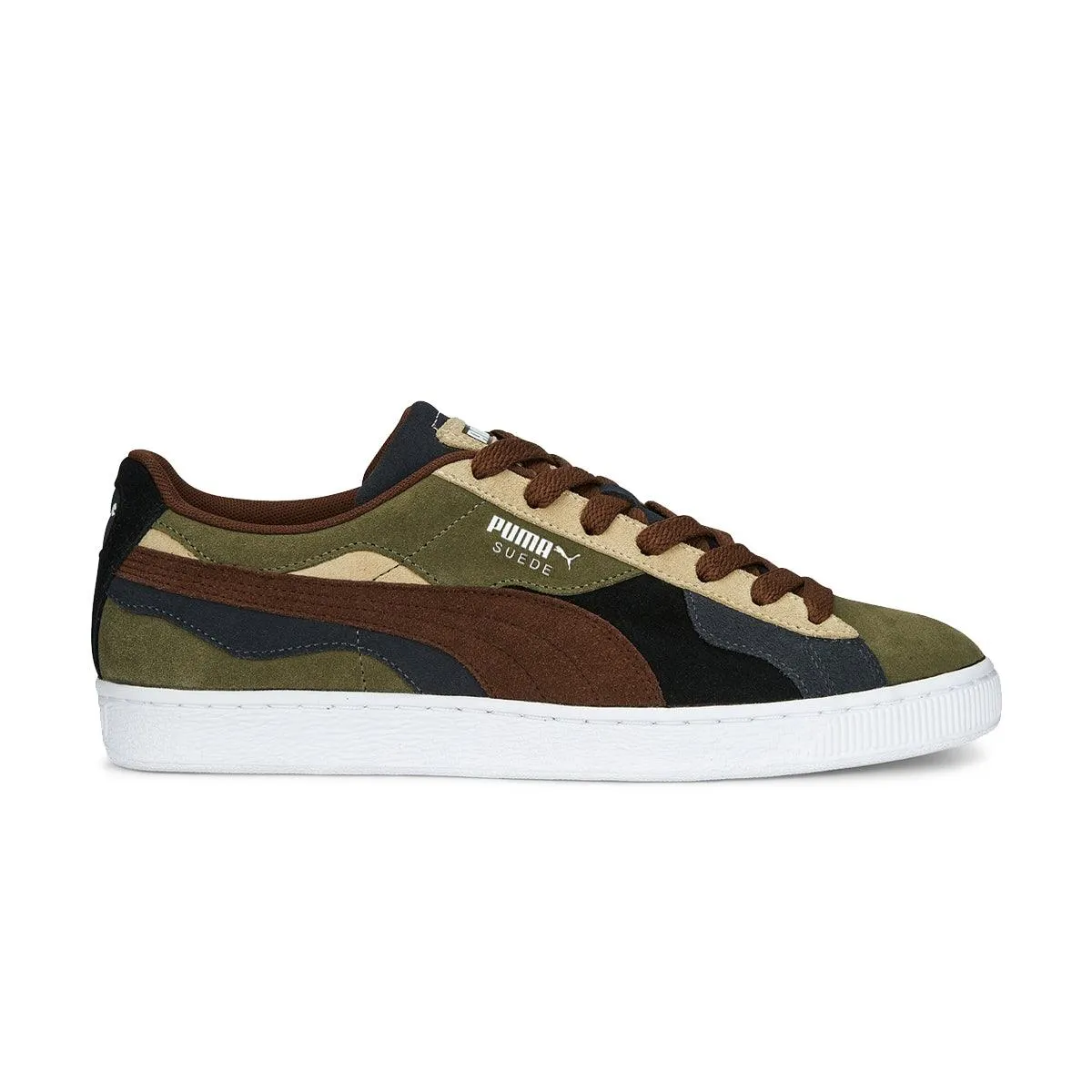 Quick Motion White Clean Suede 'Camowave Olive'