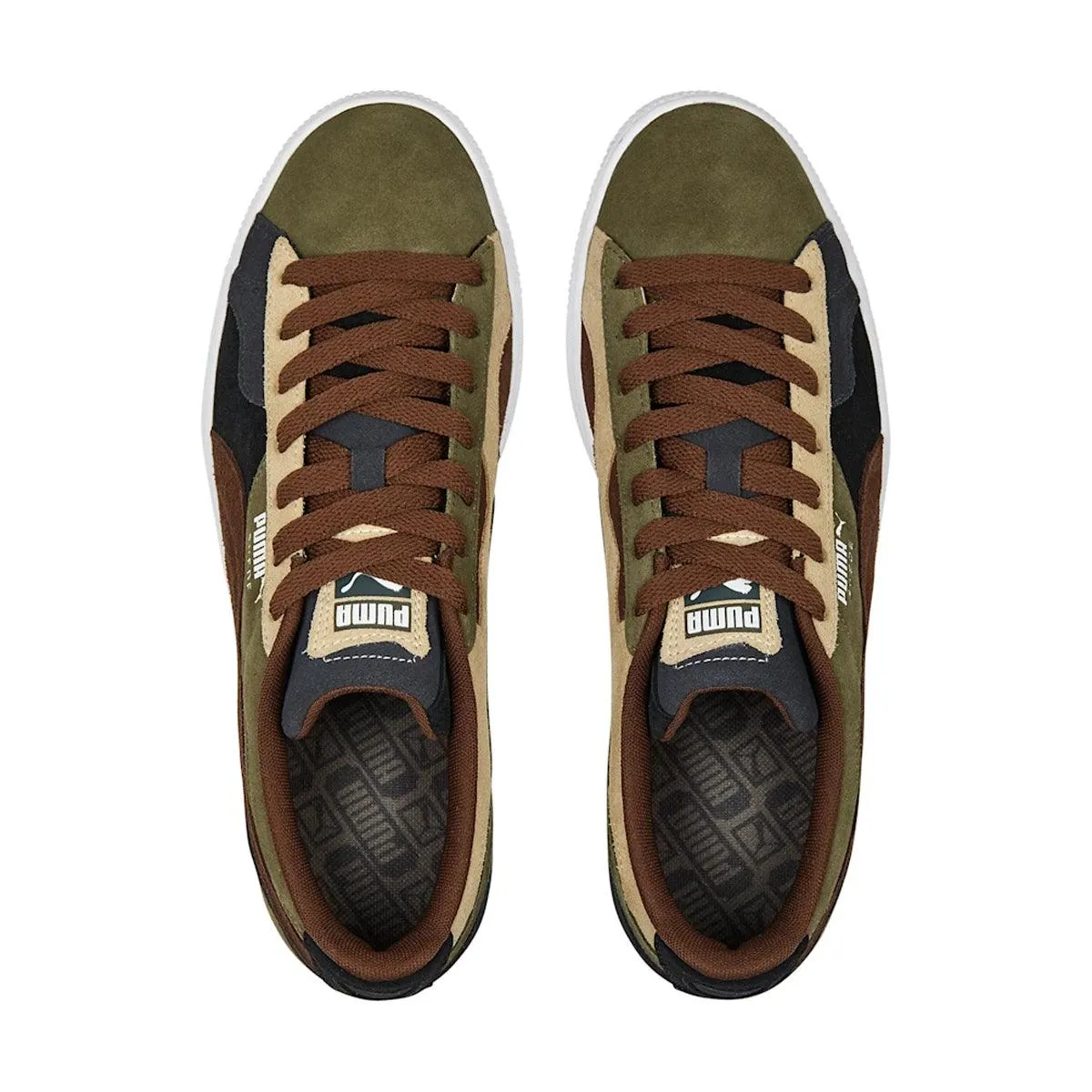 Suede 'Camowave Olive' Comfort Fit