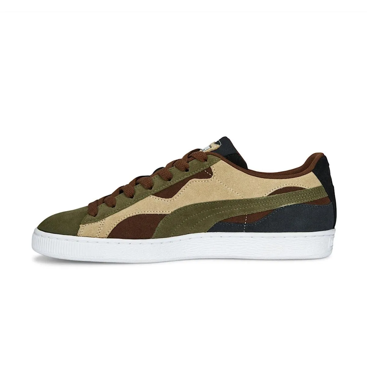 Pure Black Suede 'Camowave Olive'