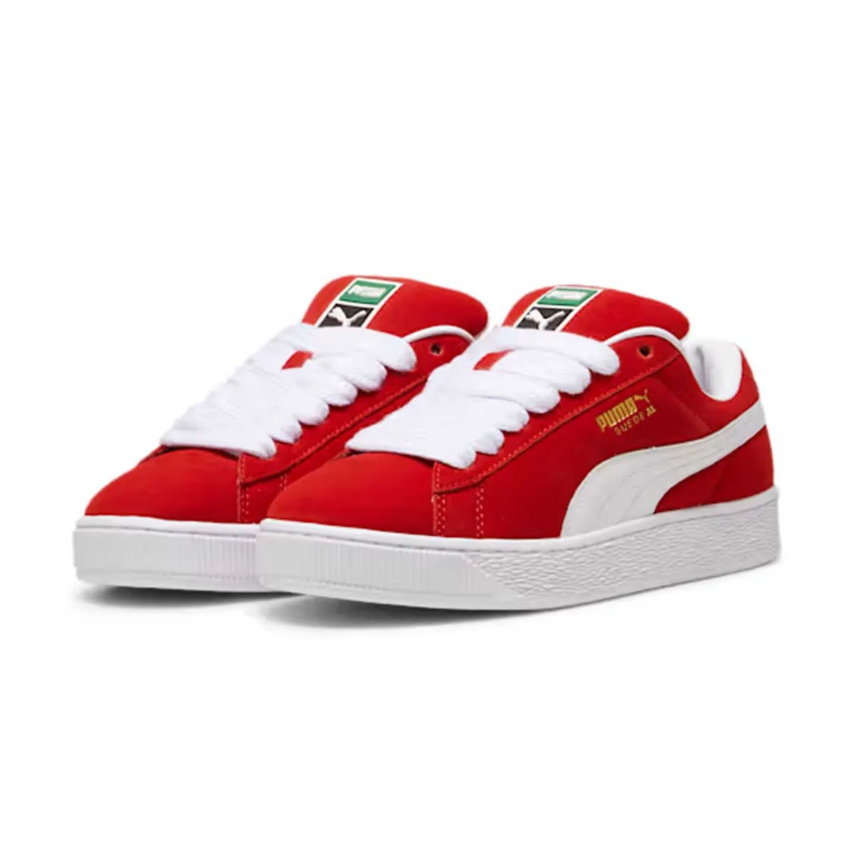 Velvet Rich Elastic laces Suede XL 'For All Time Red'
