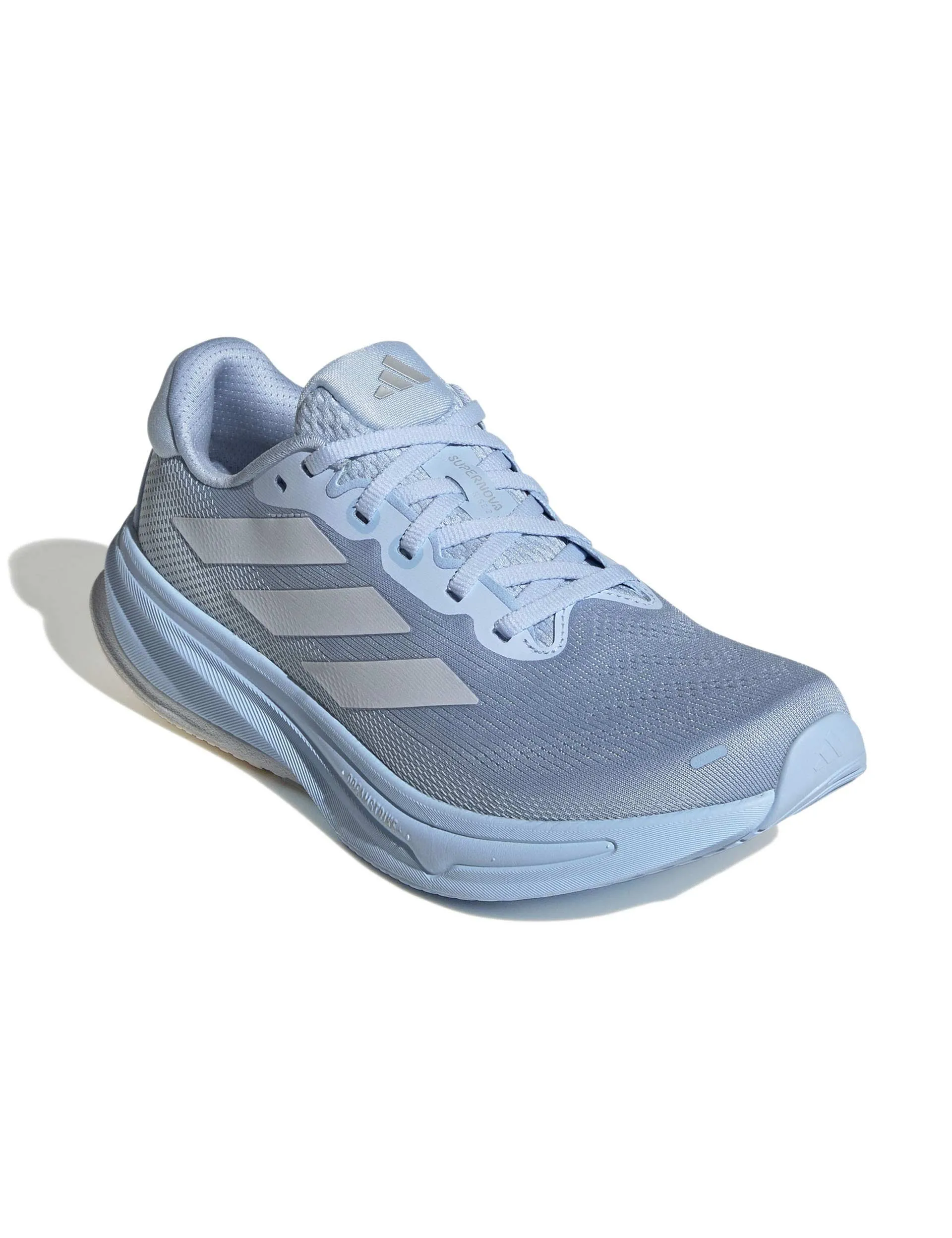 SyntheticLeather traction shoes Supernova Rise 2 Running Shoes - Glow Blue/Halo Blue/Matte Silver
