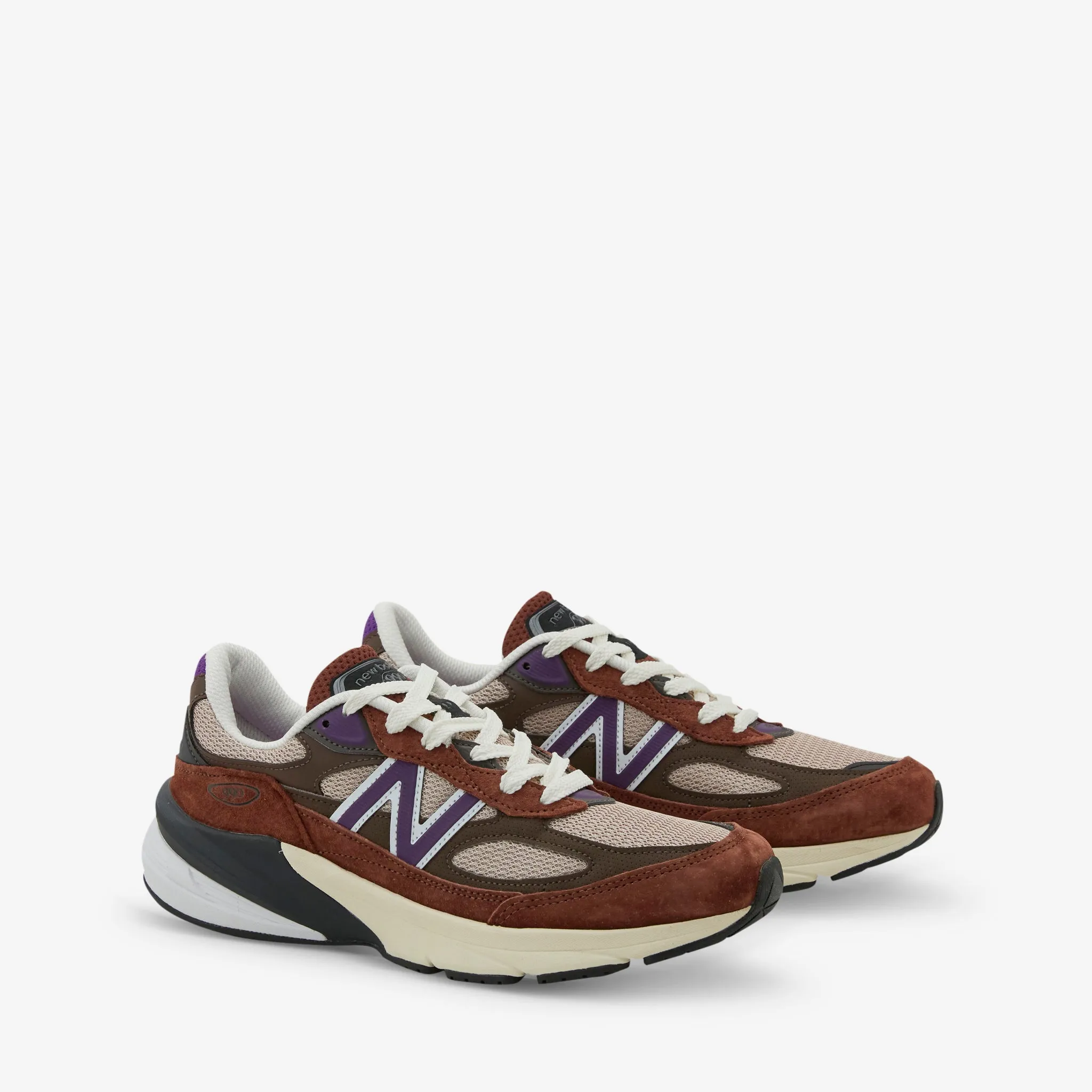 Made in USA 990v6 Rich Oak | Cosmic Grape Cushioned Upper Breathable Upper Shoes