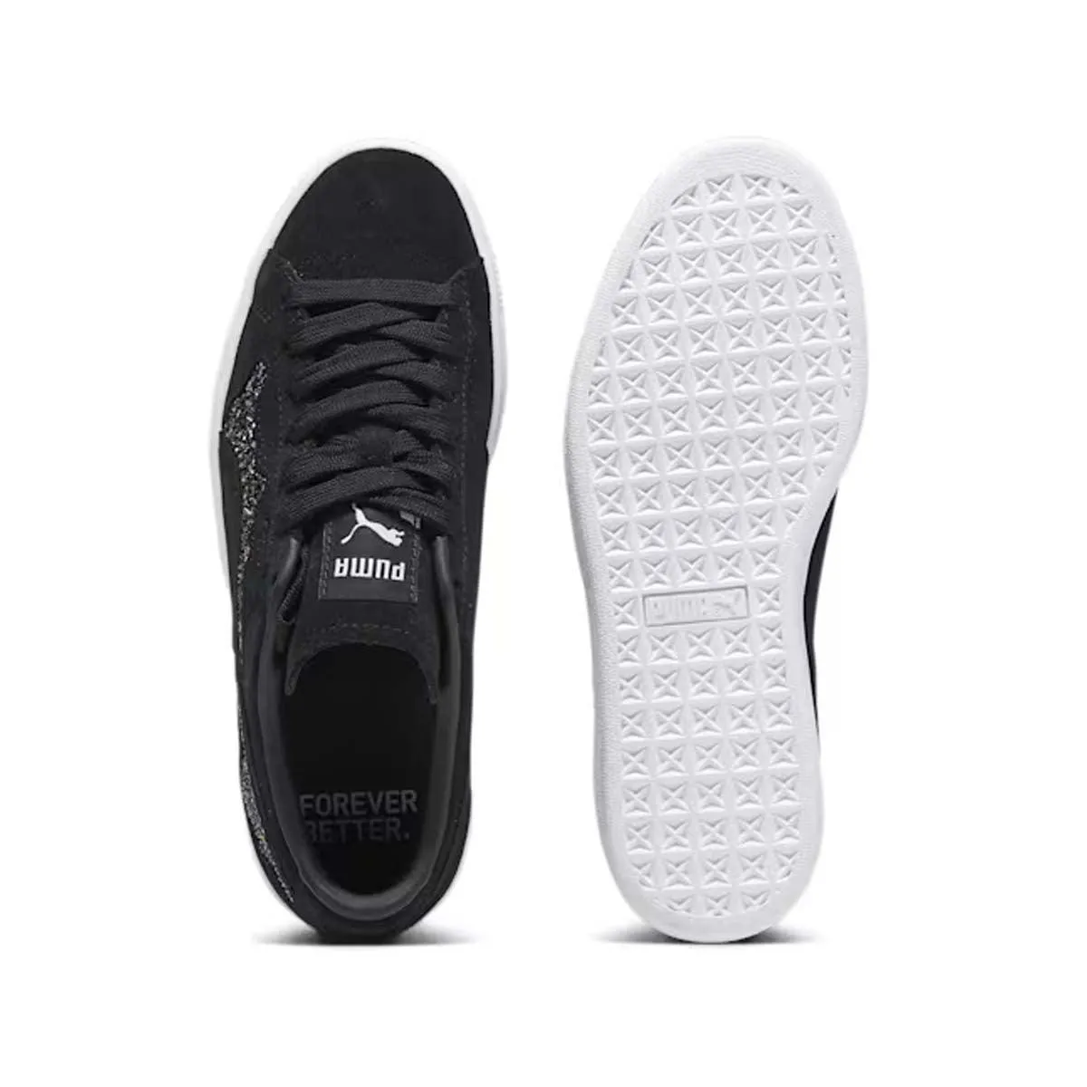   Swarovski Wmns Suede 'Black' Synthetic Upper Foot Support