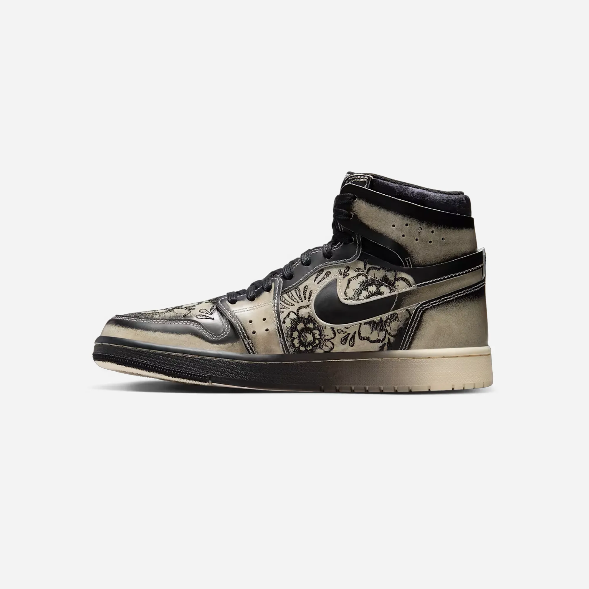 Nike Air Jordan 1 High Dia De Muertos Stable Design Tension Free Lacing