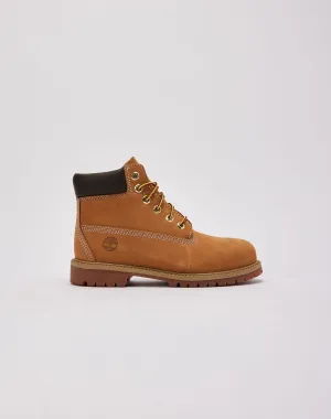 Timberland 6-Inch Premium Waterproof Boots Pre-School Winter Walk Grippy Outsole Cold Climate
