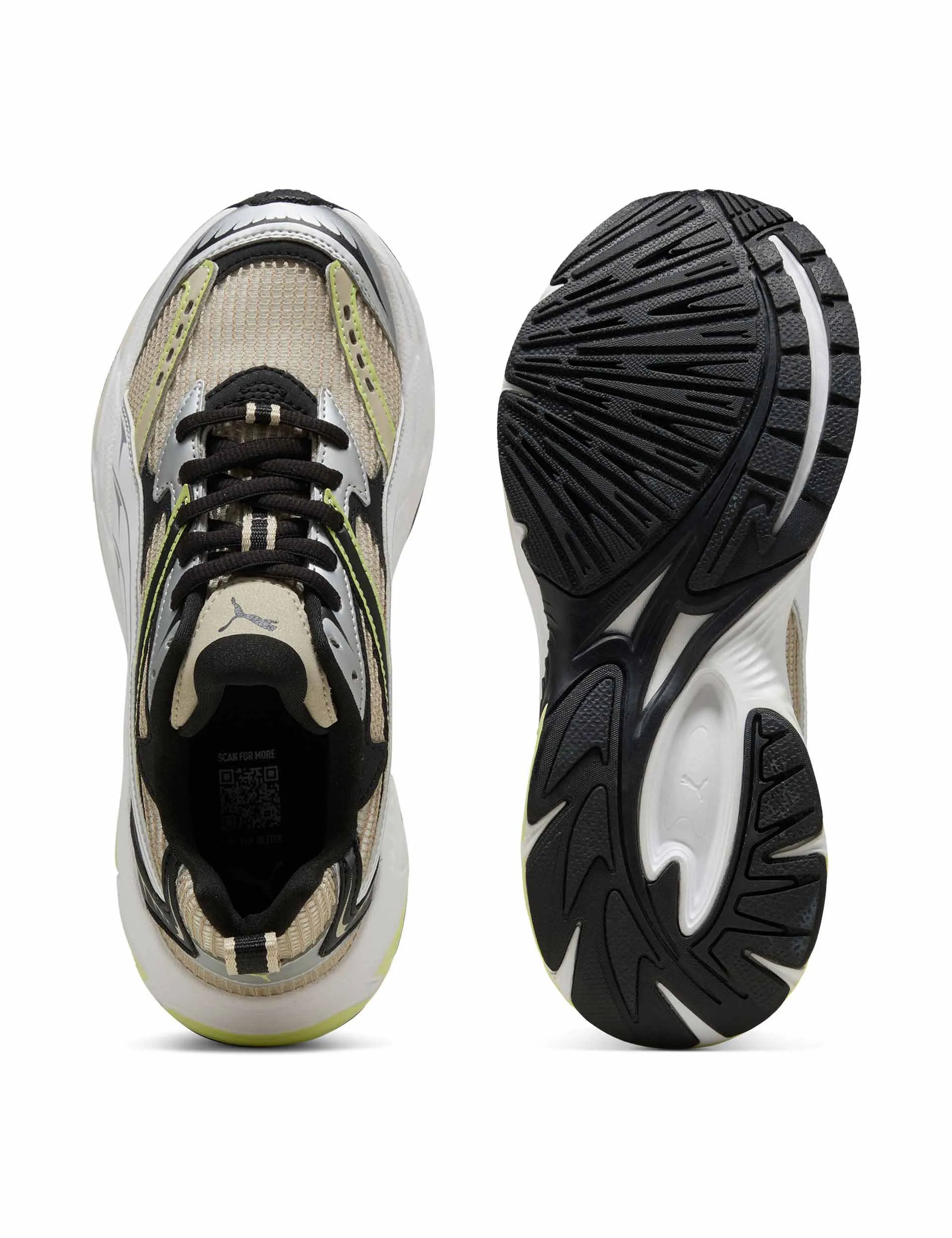 Morphic Athletic Sneakers - Vapor Grey/Cool Cucumber Ventilated Sides Speed Runner