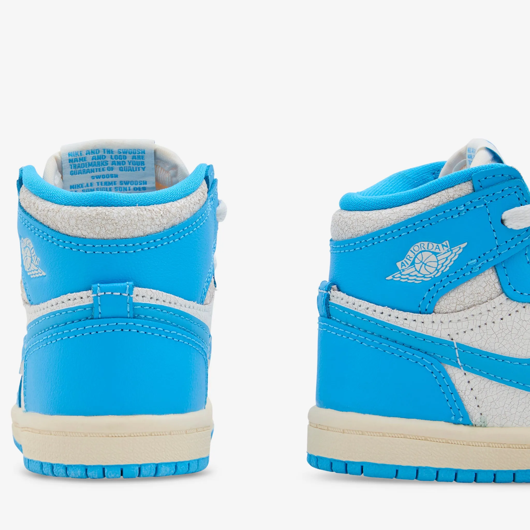 Toddler Air Jordan 1 Retro High OG 'UNC Reimagined' Dark Powder Blue | Dark Powder Blue | Sail Flexible Movement