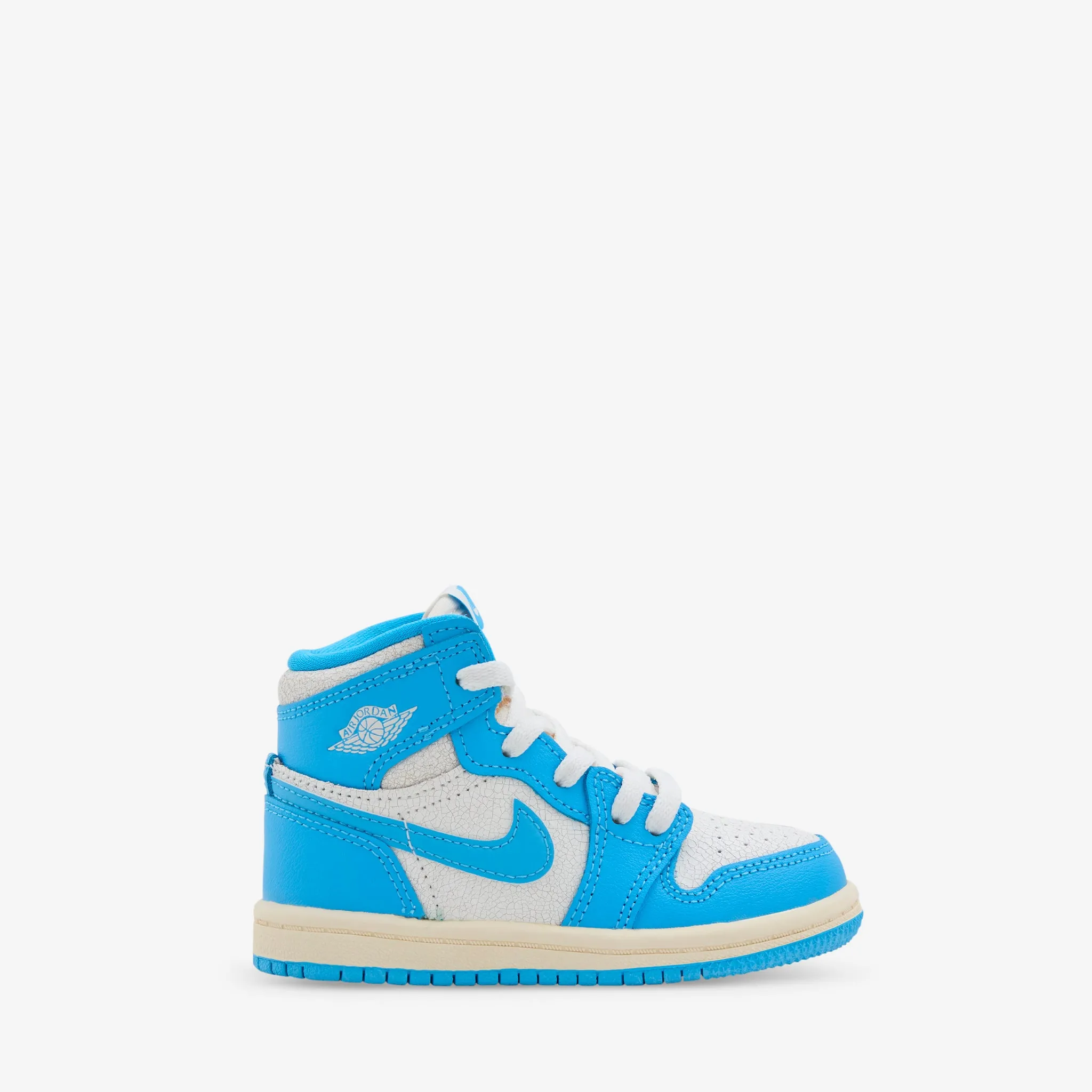 Supportive Cushion Lake Trek Toddler Air Jordan 1 Retro High OG 'UNC Reimagined' Dark Powder Blue | Dark Powder Blue | Sail