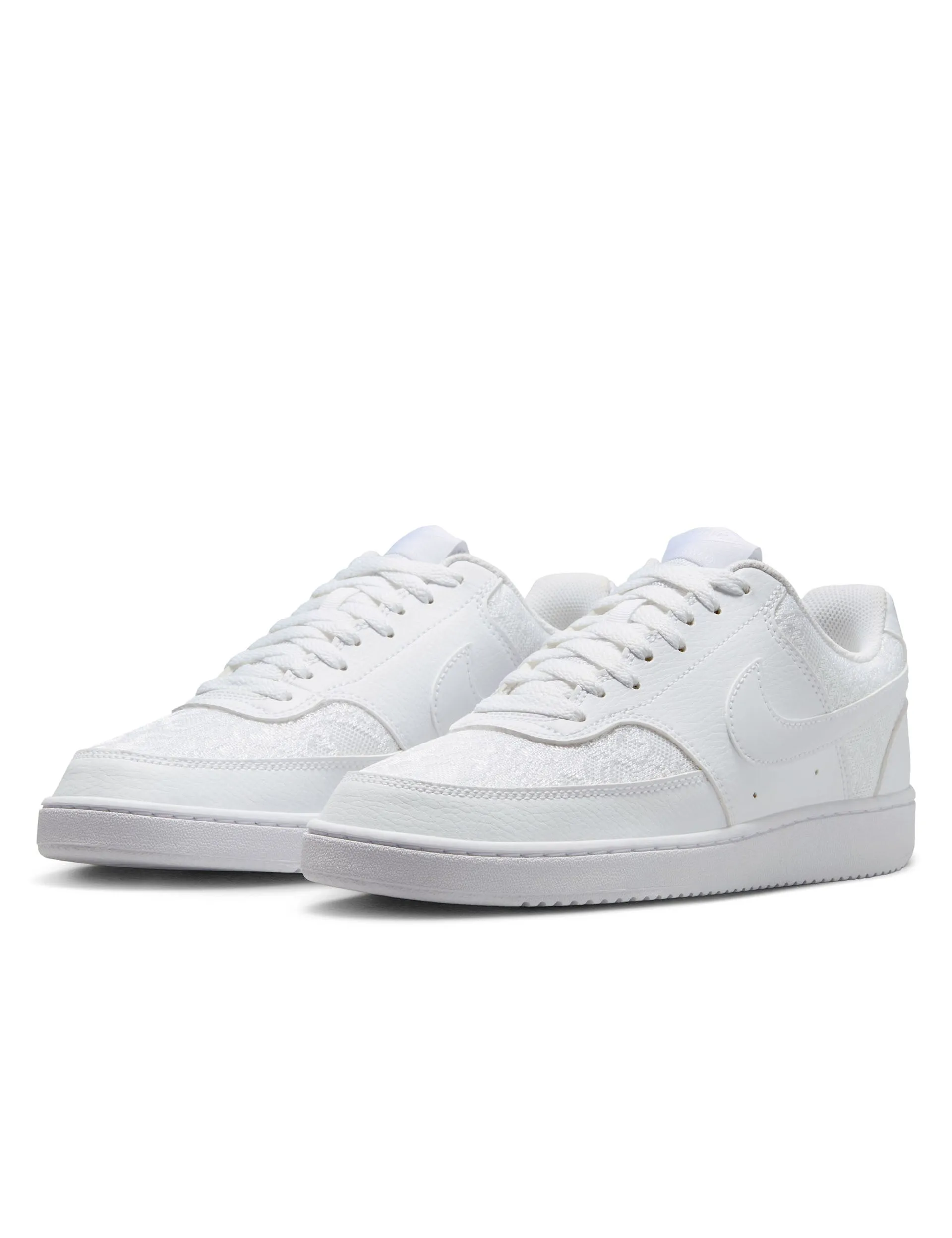 Court Vision Low Shoes - White Path Jog Refined Style