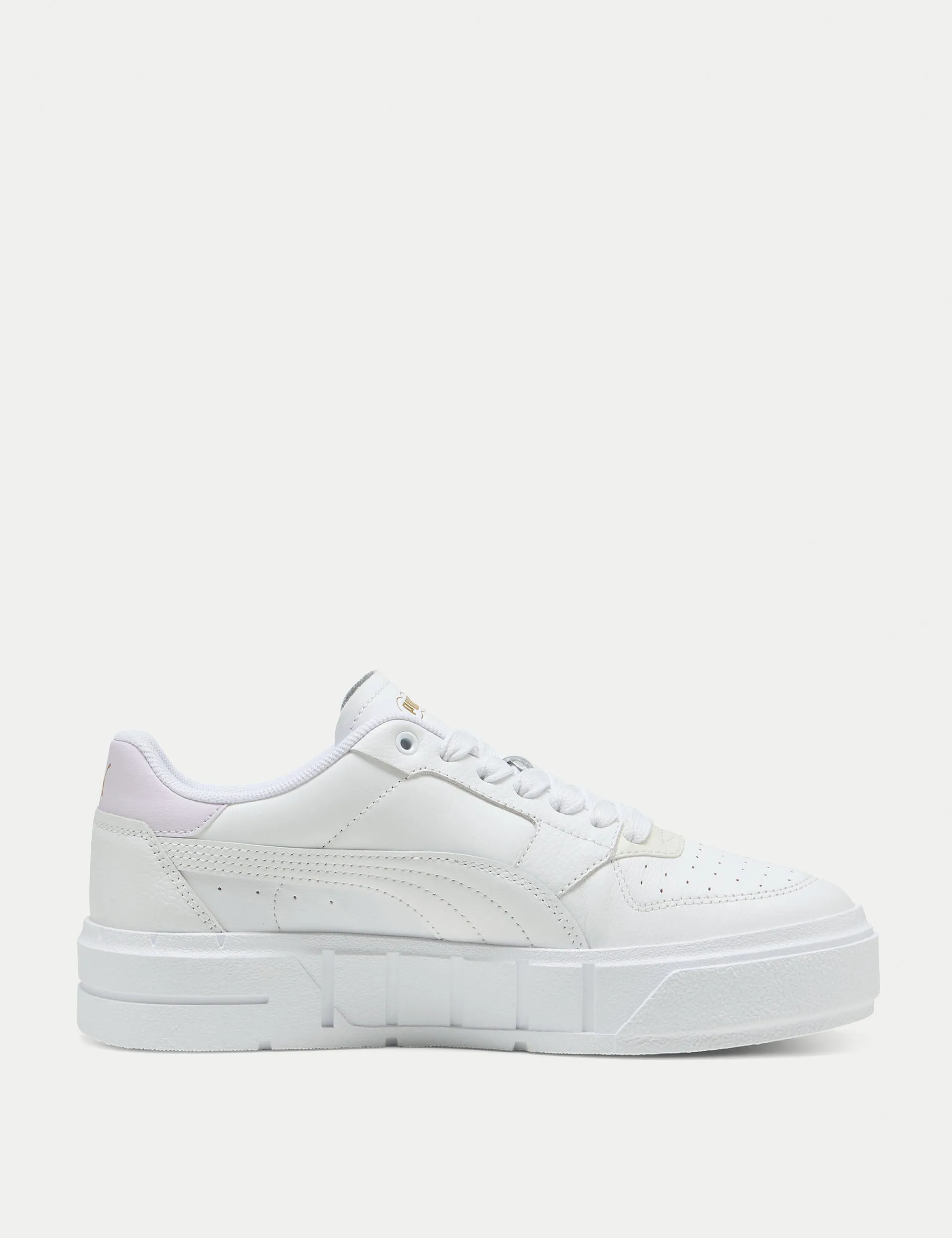 Cali Court Leather Sneakers - White/Lilac Frost Office Casual