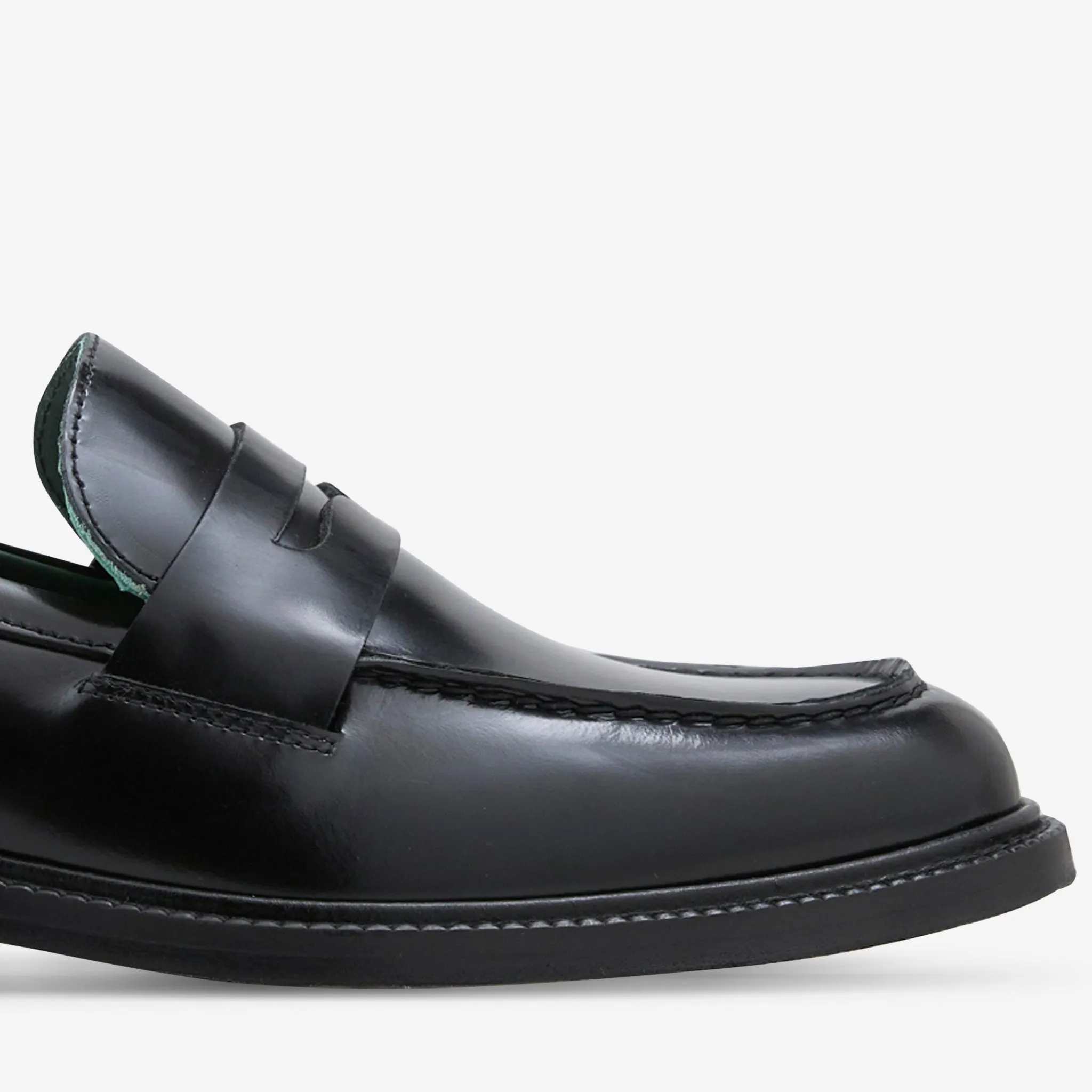 Cozy Support Townee Penny Loafer Black Polido Leather
