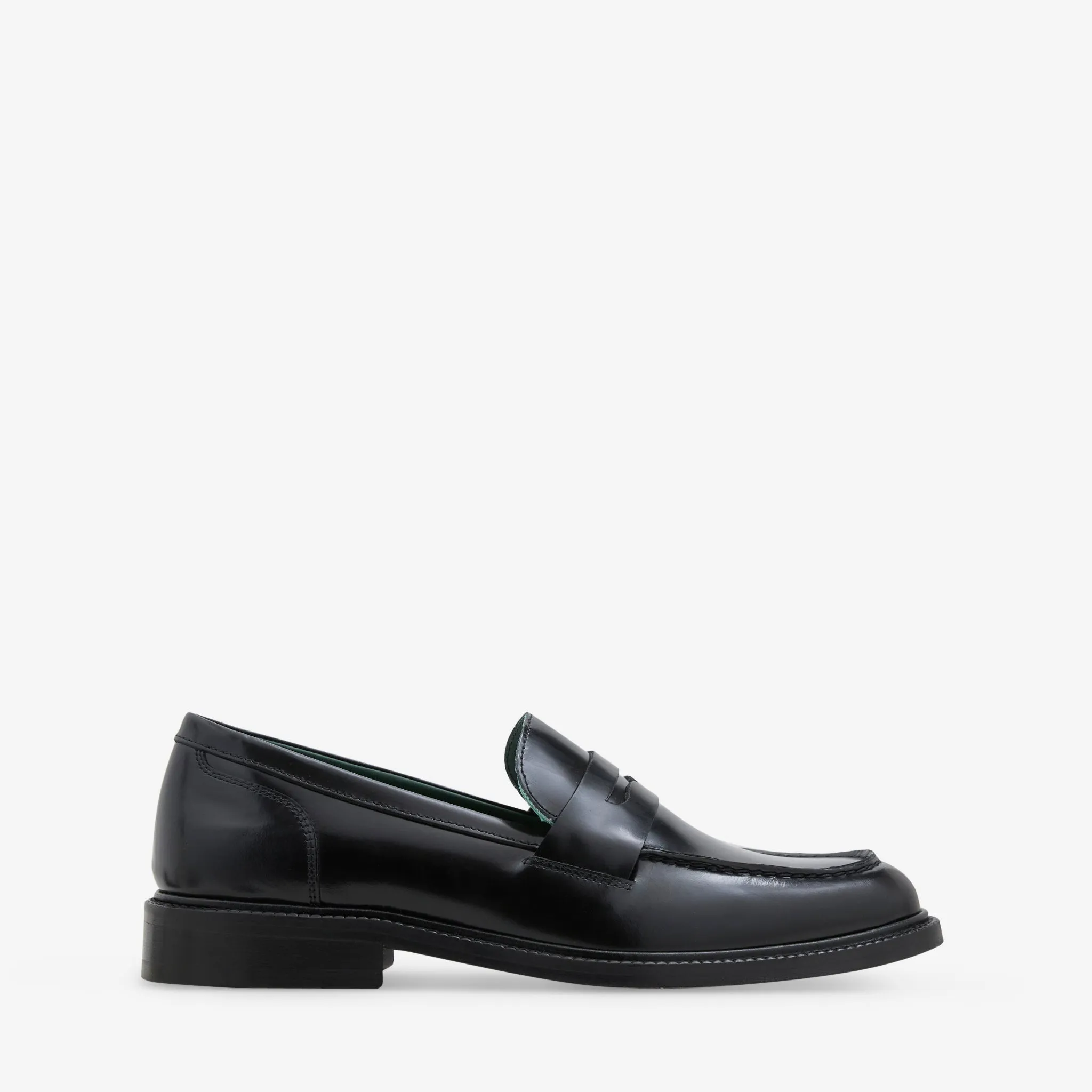 Urban Walking On Foot Townee Penny Loafer Black Polido Leather