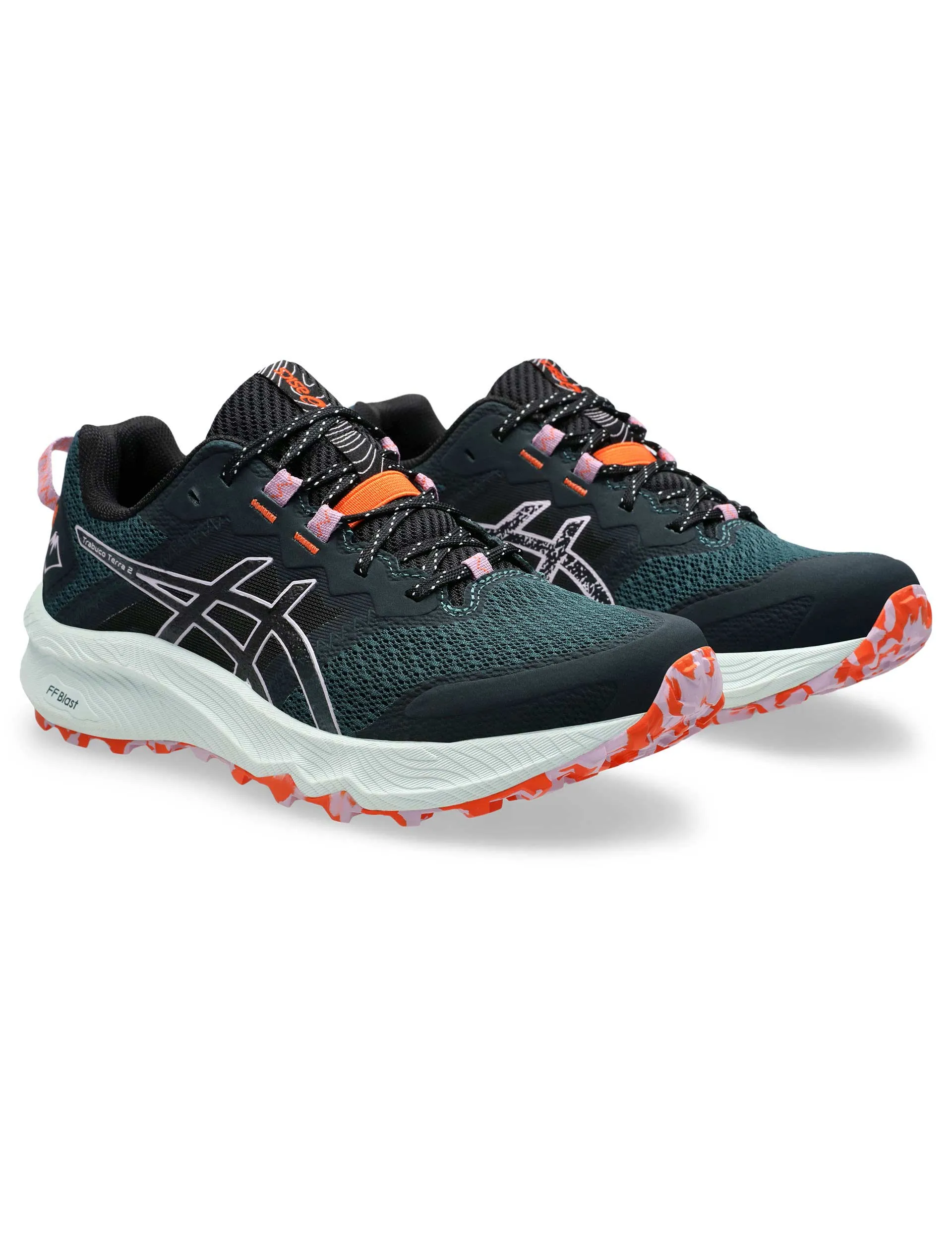 sunny day running shoes Balance - improving Trabuco Terra 2 - Saxon Green/Light Ube
