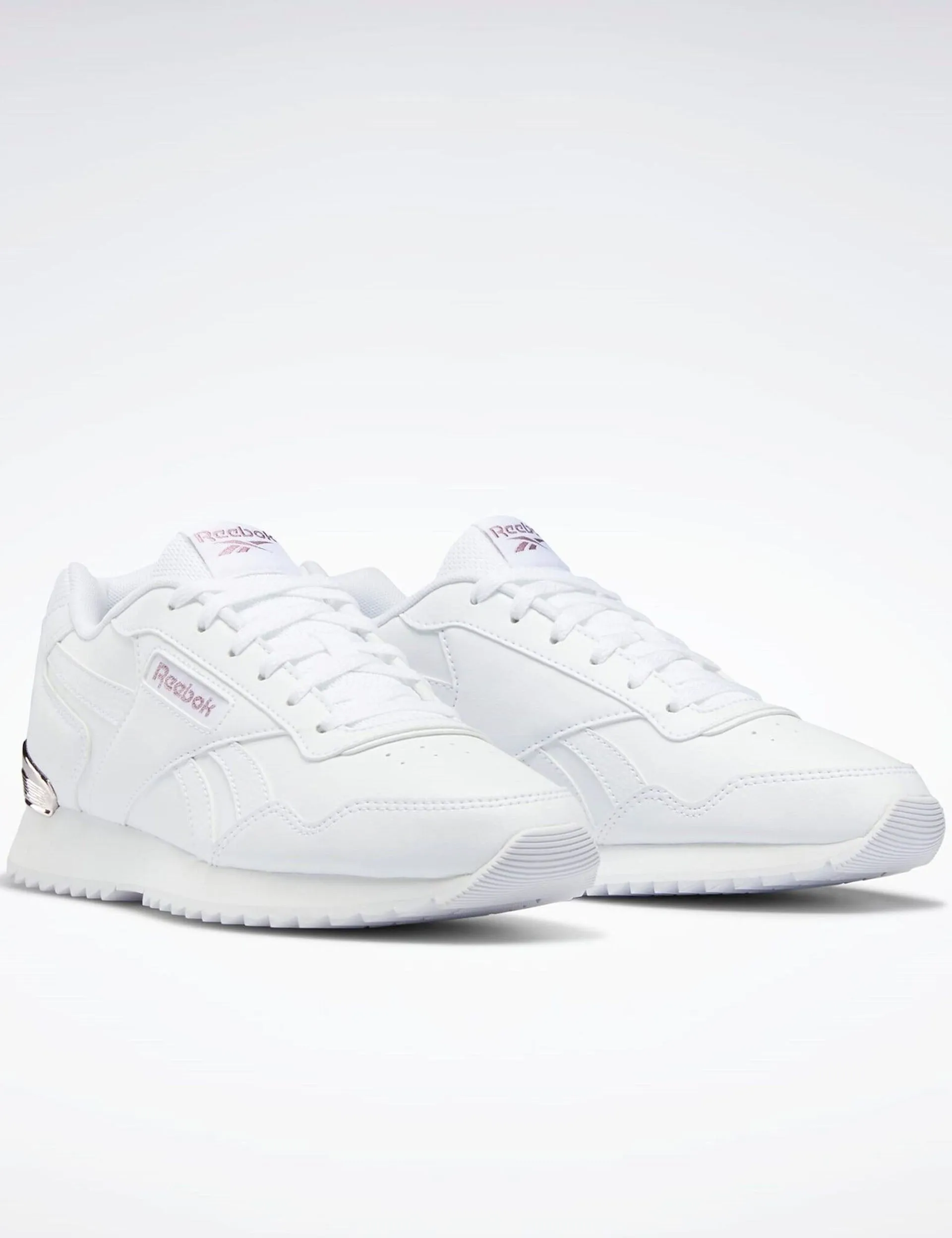 Reebok Glide Ripple Clip Shoes - Cloud White/Rose Gold Effortless Look