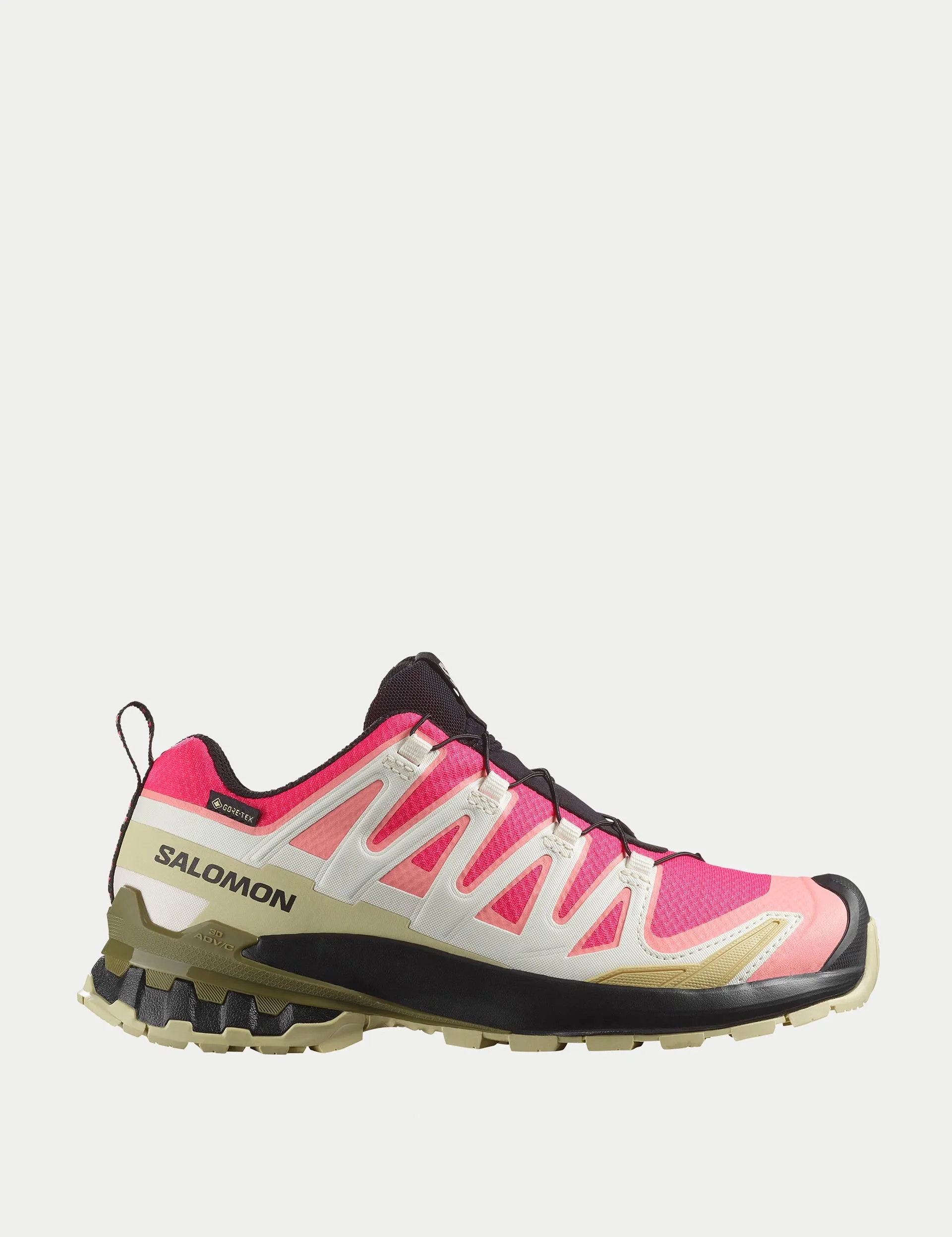 Muddy - trail running off - road running shoe capability XA Pro 3D V9 Gore-Tex - Rouge Red/Vanilla Ice/Martini Olive