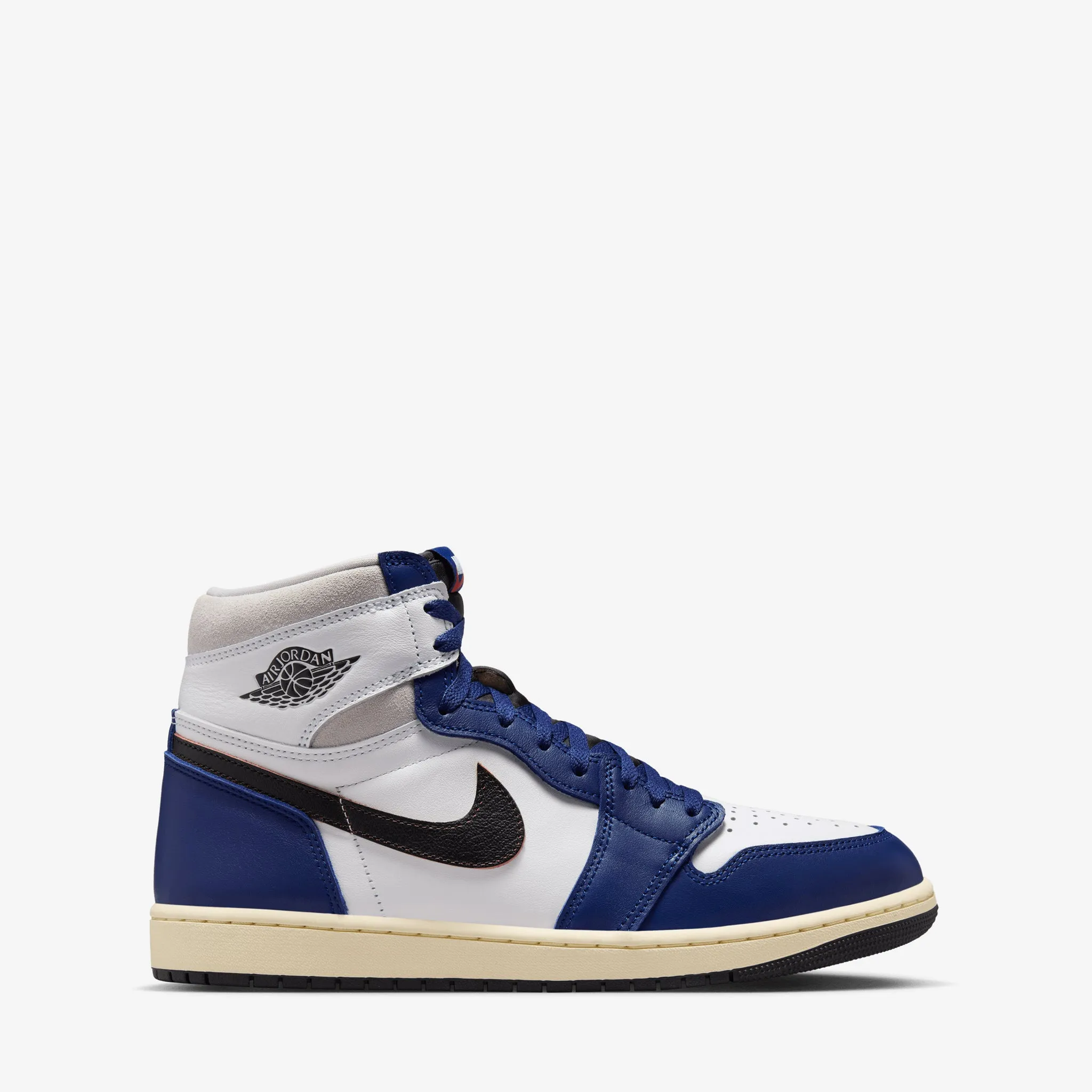 Lace Option Air Jordan 1 High OG 'Rare Air' White | Neutral Grey | Deep Royal Blue | Black
