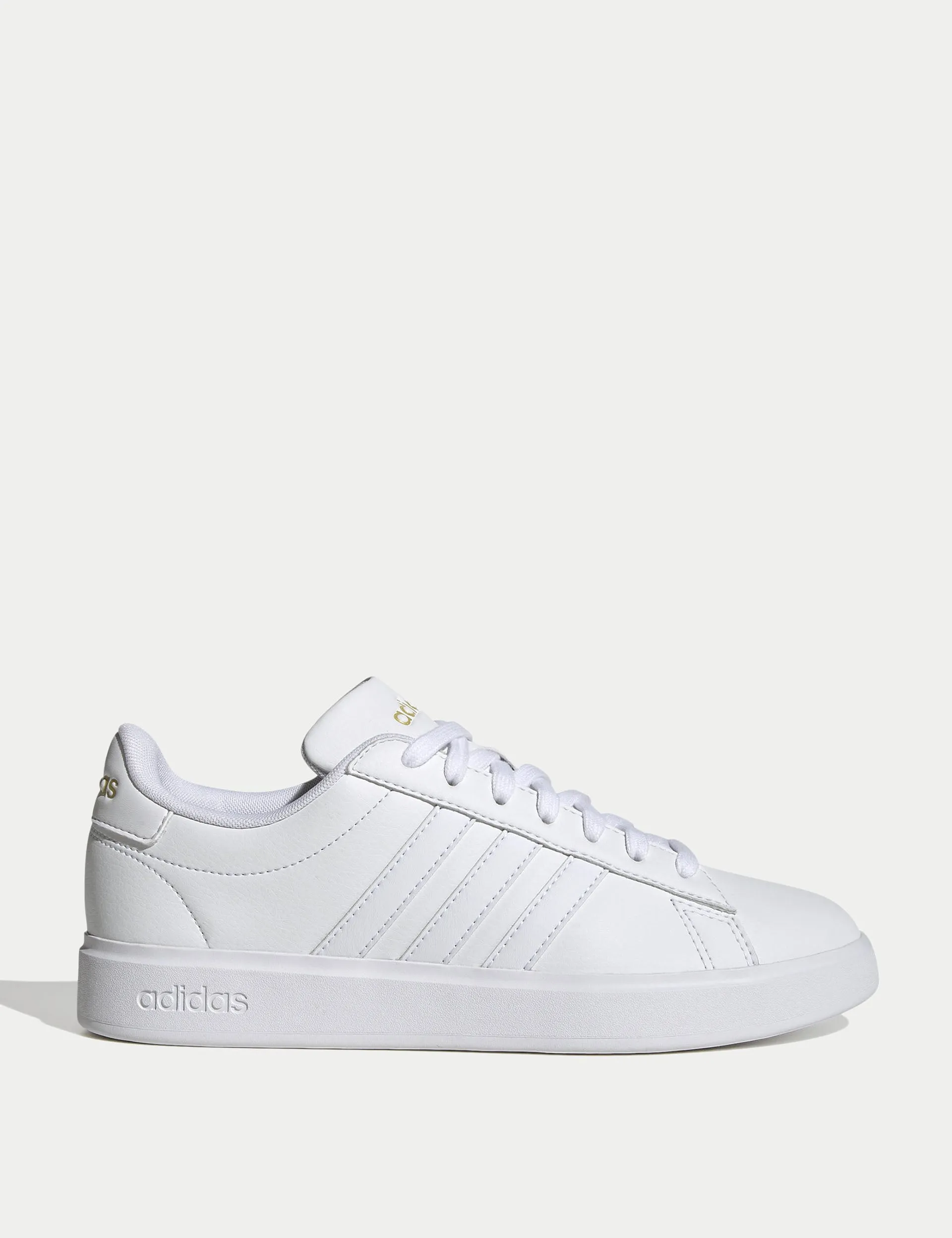 Grand Court 2.0 Shoes - Cloud White/Gold Metallic Walk Support