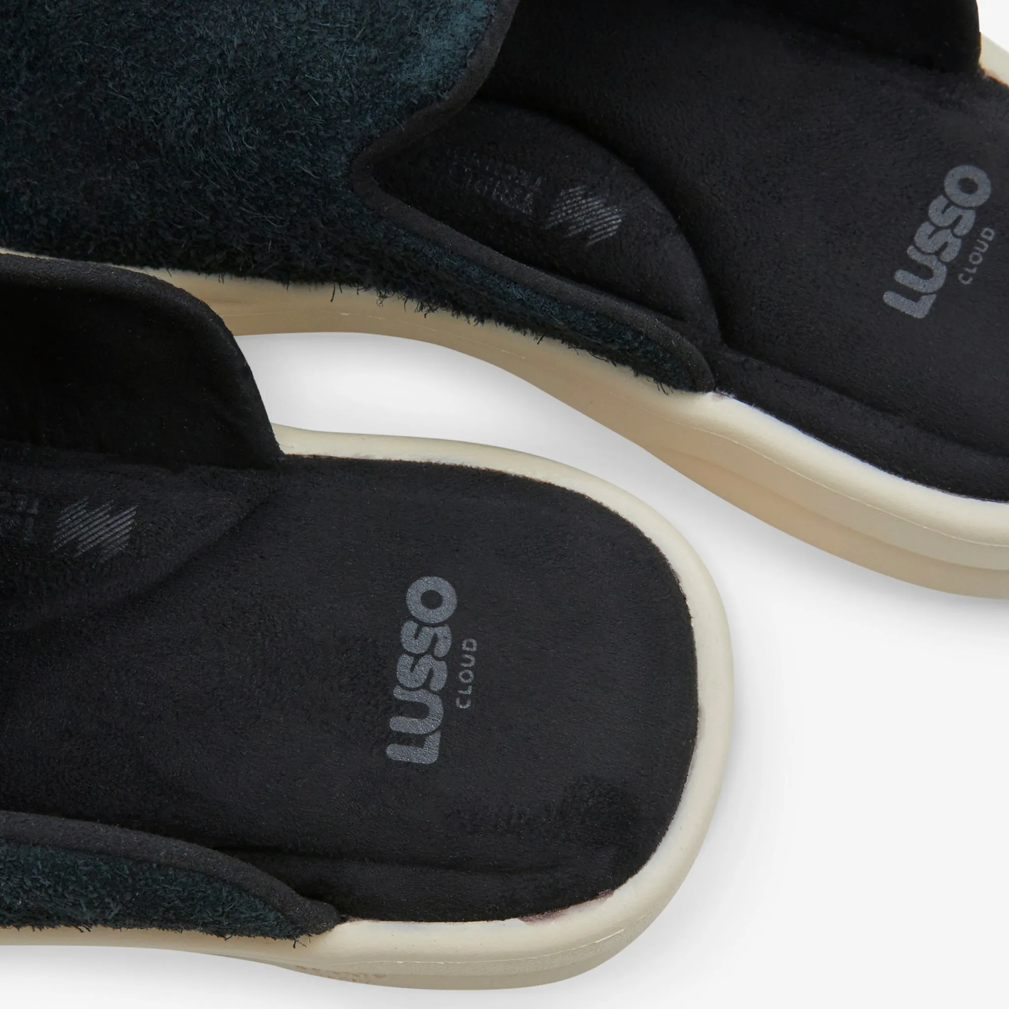 Pelli Hairy Suede Jet Black | Shortbread Light Jog