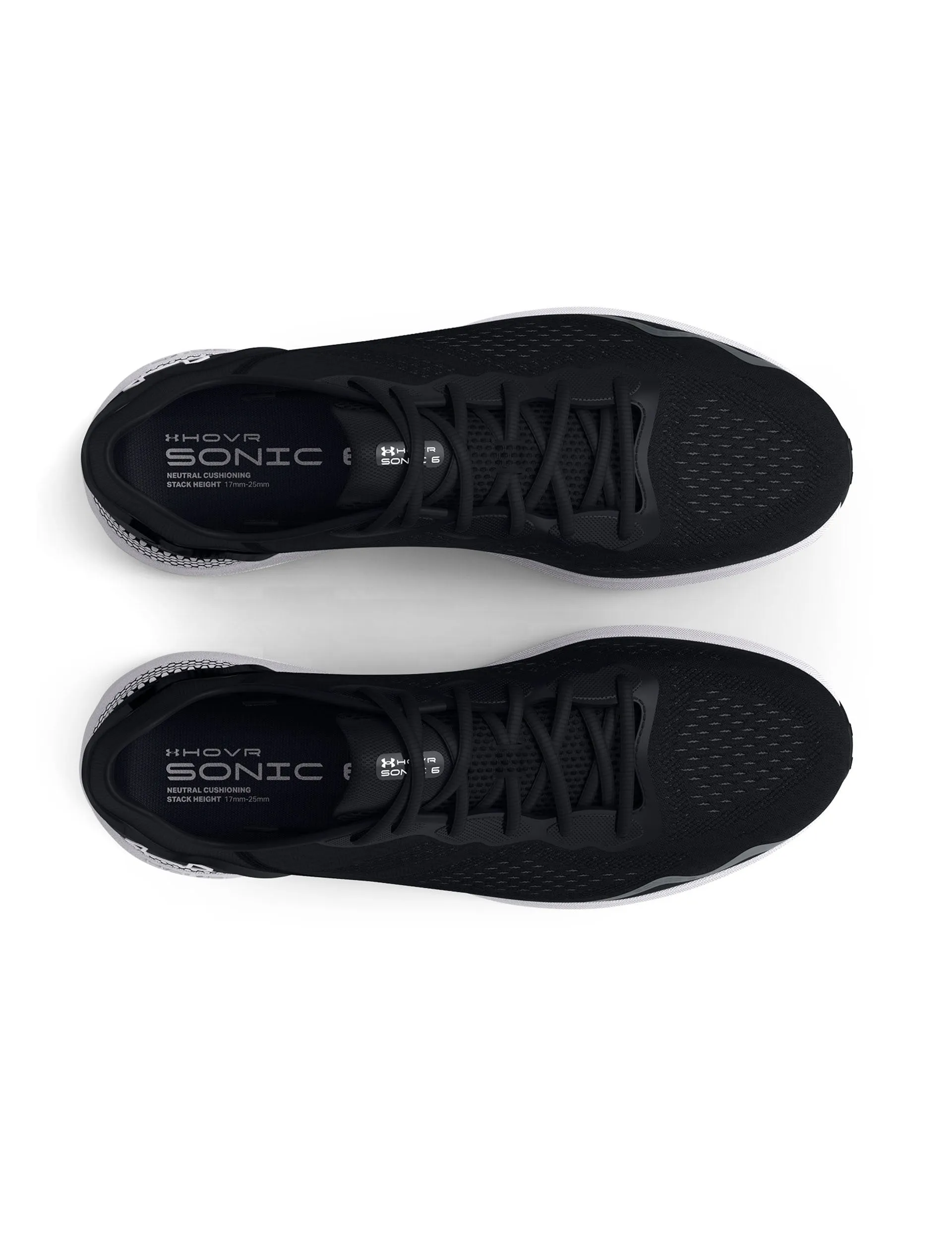 running in a marathon shoes UA HOVR Sonic 6 Running Shoes - Black/White