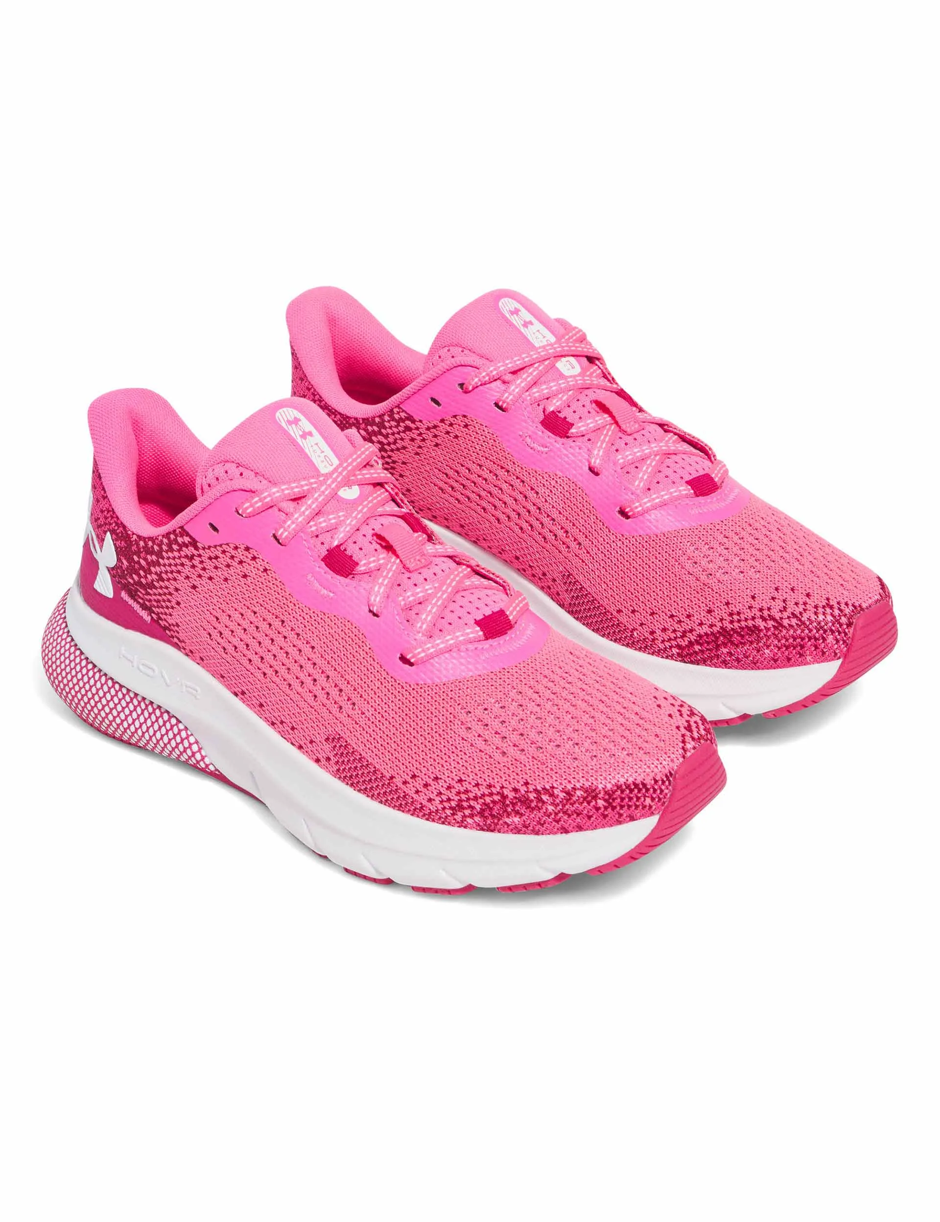 Maximum Flex recycled - material - feature shoes UA HOVR Turbulence 2 Running Shoes - Aero Pink/Shaded Fuchsia/White