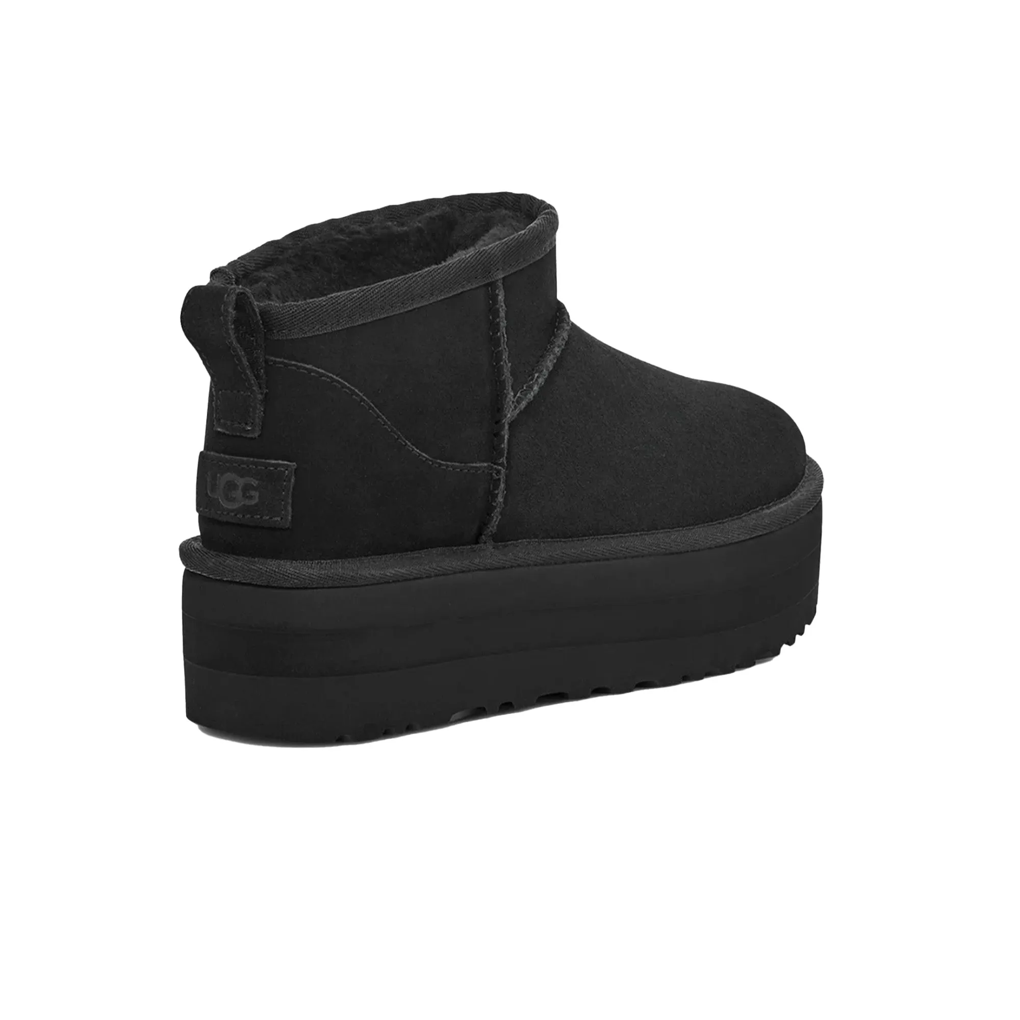 Comfortable Soles Minimalist Look UGG Classic Ultra Mini Platform Boot 'Black' Women's (2025)