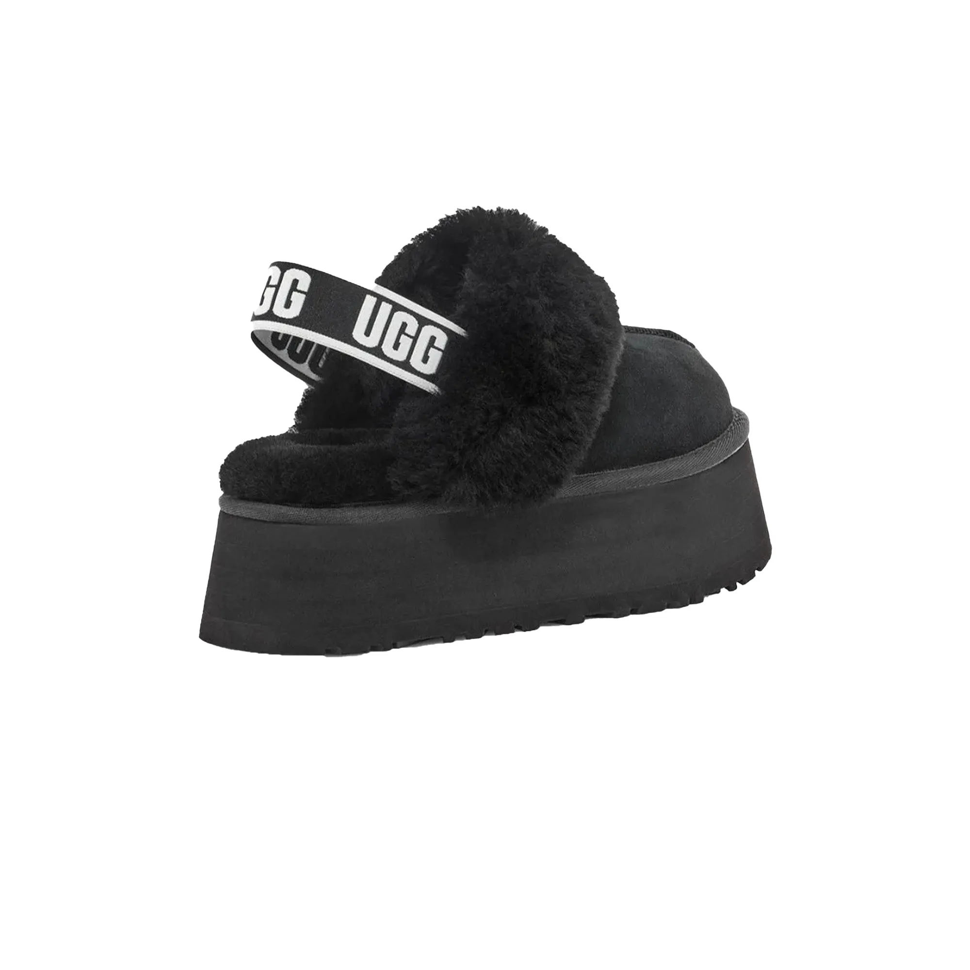 UGG Funkette Slipper 'Black' Women's (2025) Reliable Design