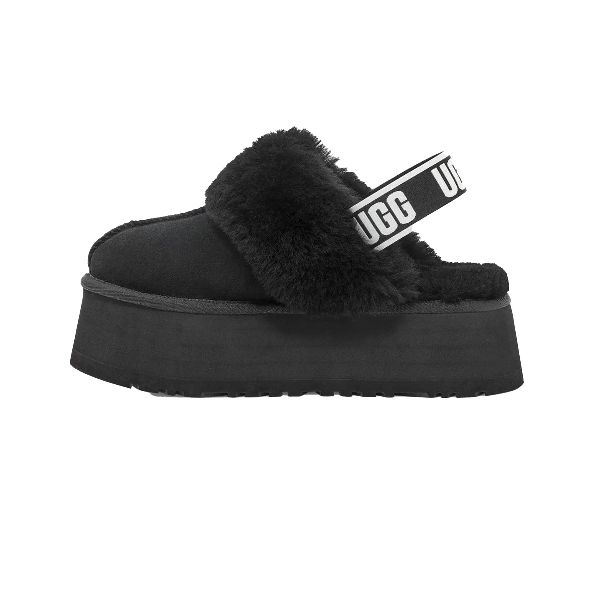 UGG Funkette Slipper 'Black' Women's (2025) Responsive Midsole Relax Fit
