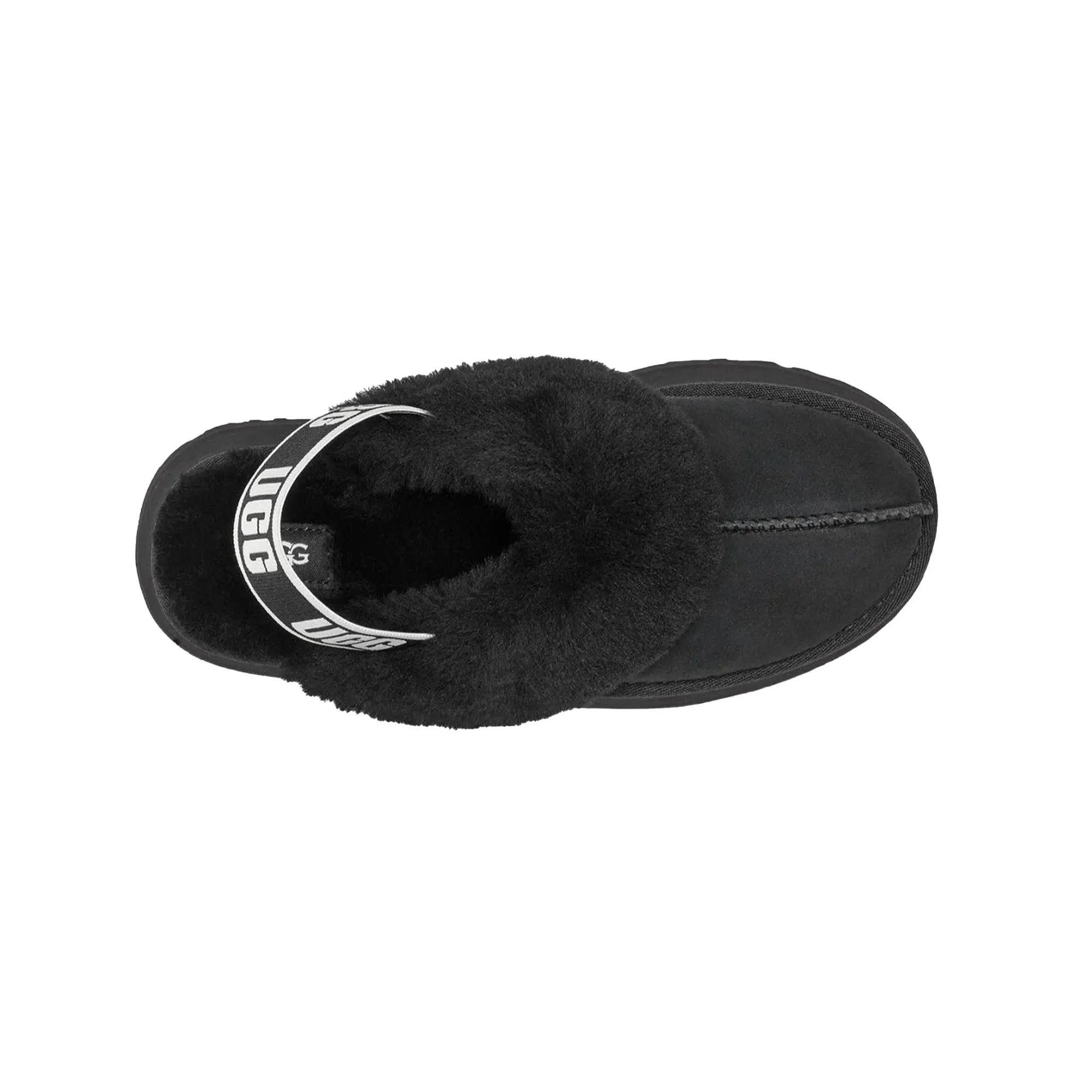 UGG Funkette Slipper 'Black' Women's (2025) Strap Design