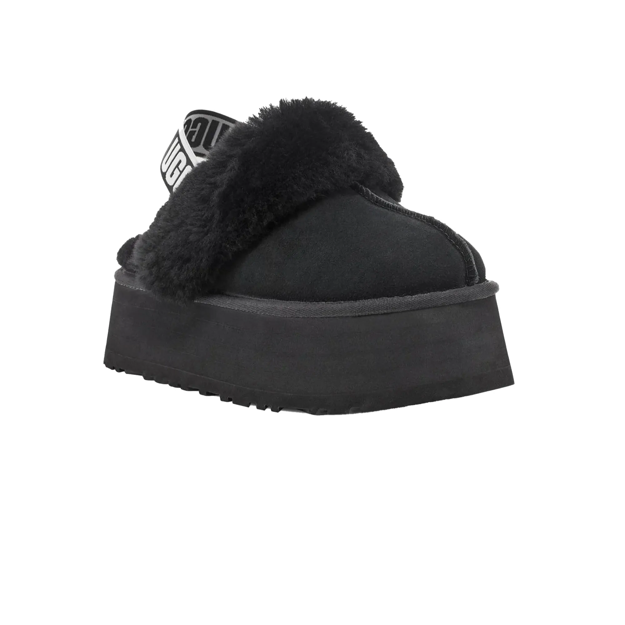 UGG Funkette Slipper 'Black' Women's (2025) Fashionable Look Comfort Cushion