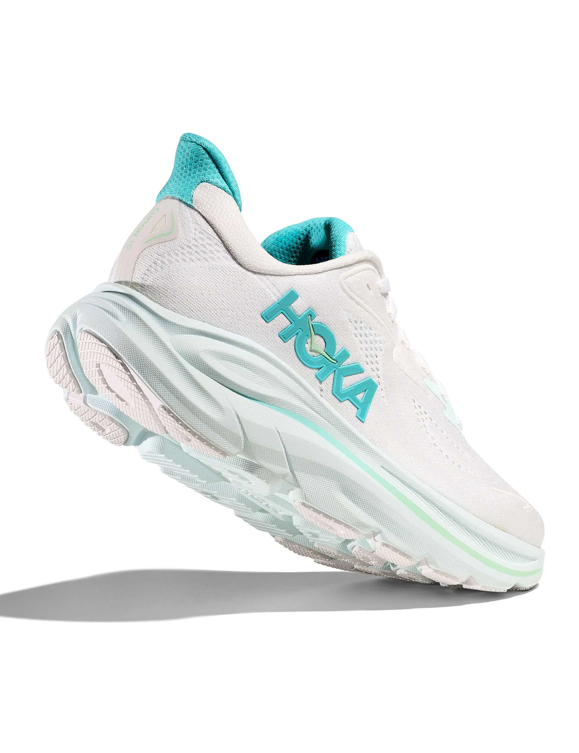 dusk run running wear running for a way to stay grounded Clifton 10 - White/Cielo Blue