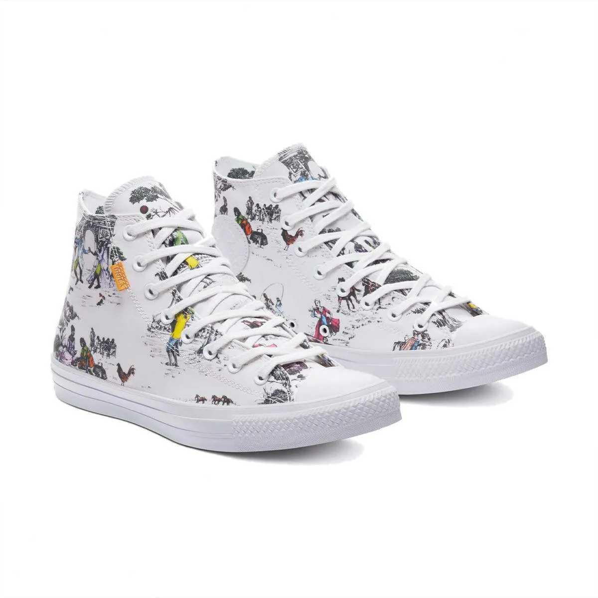 Comfort Wedge Shine Silver   Union LA Chuck Taylor All Star High 'White'