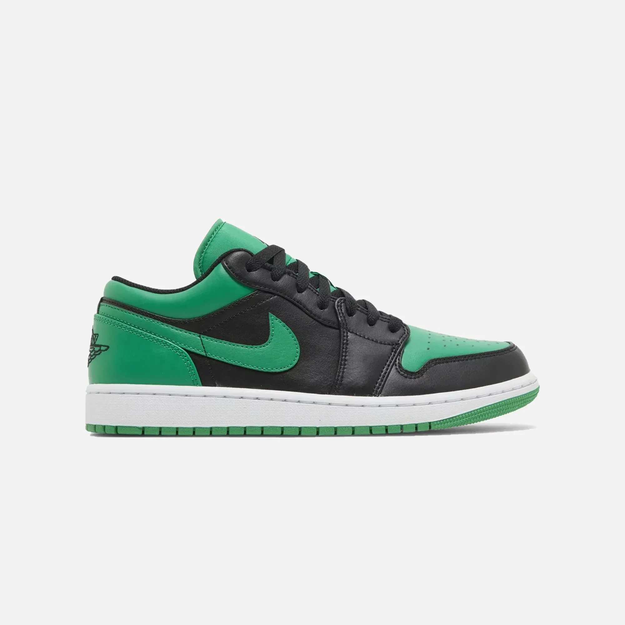 Nike Air Jordan 1 Low Black Lucky Green Machine Washable Fabric