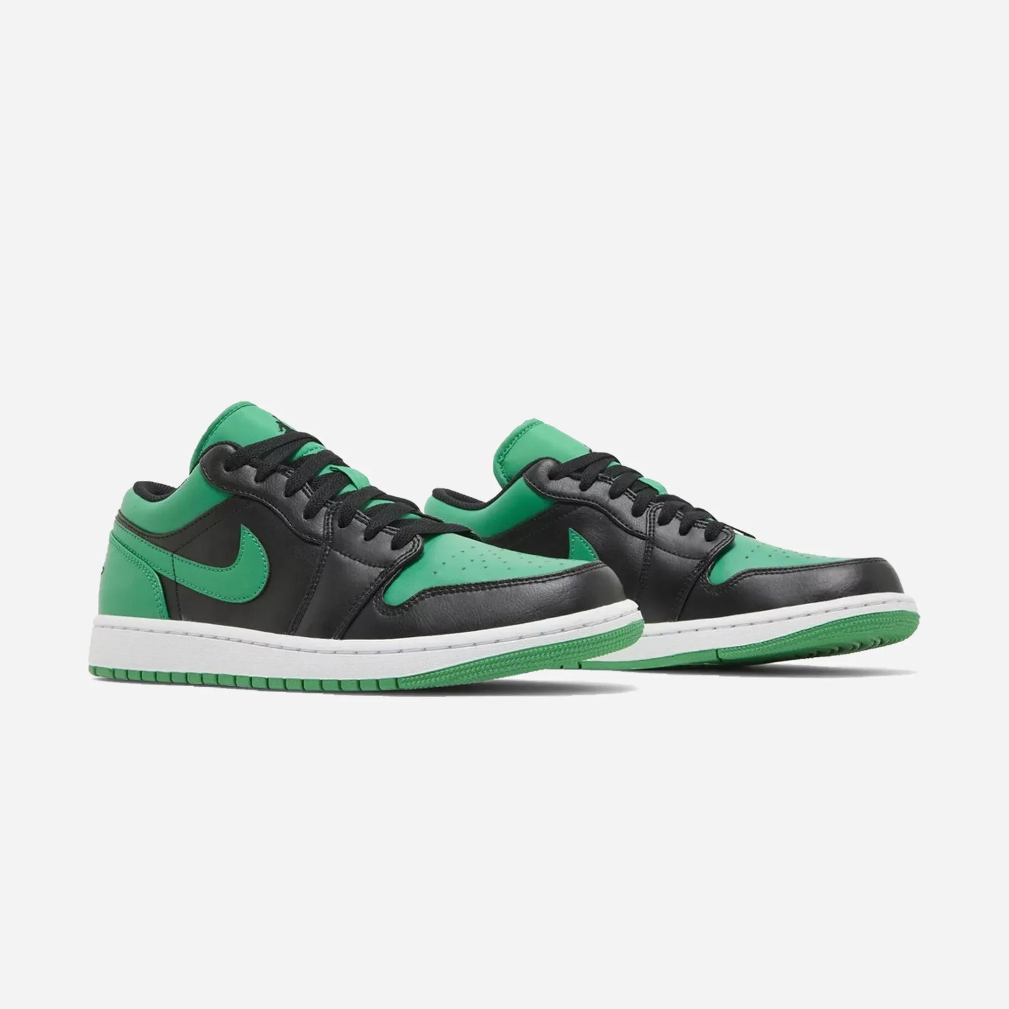 Nike Air Jordan 1 Low Black Lucky Green Orthopedic Comfort