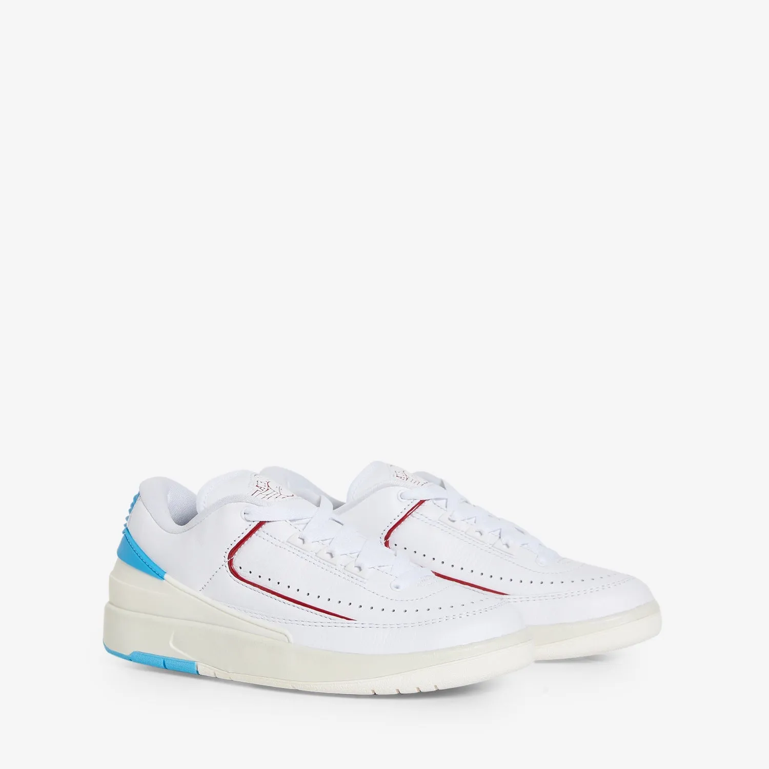 Guide Step Sunrise Run Women's Air Jordan 2 Retro Low White | Gym Red | Dk Powder Blue | Sail