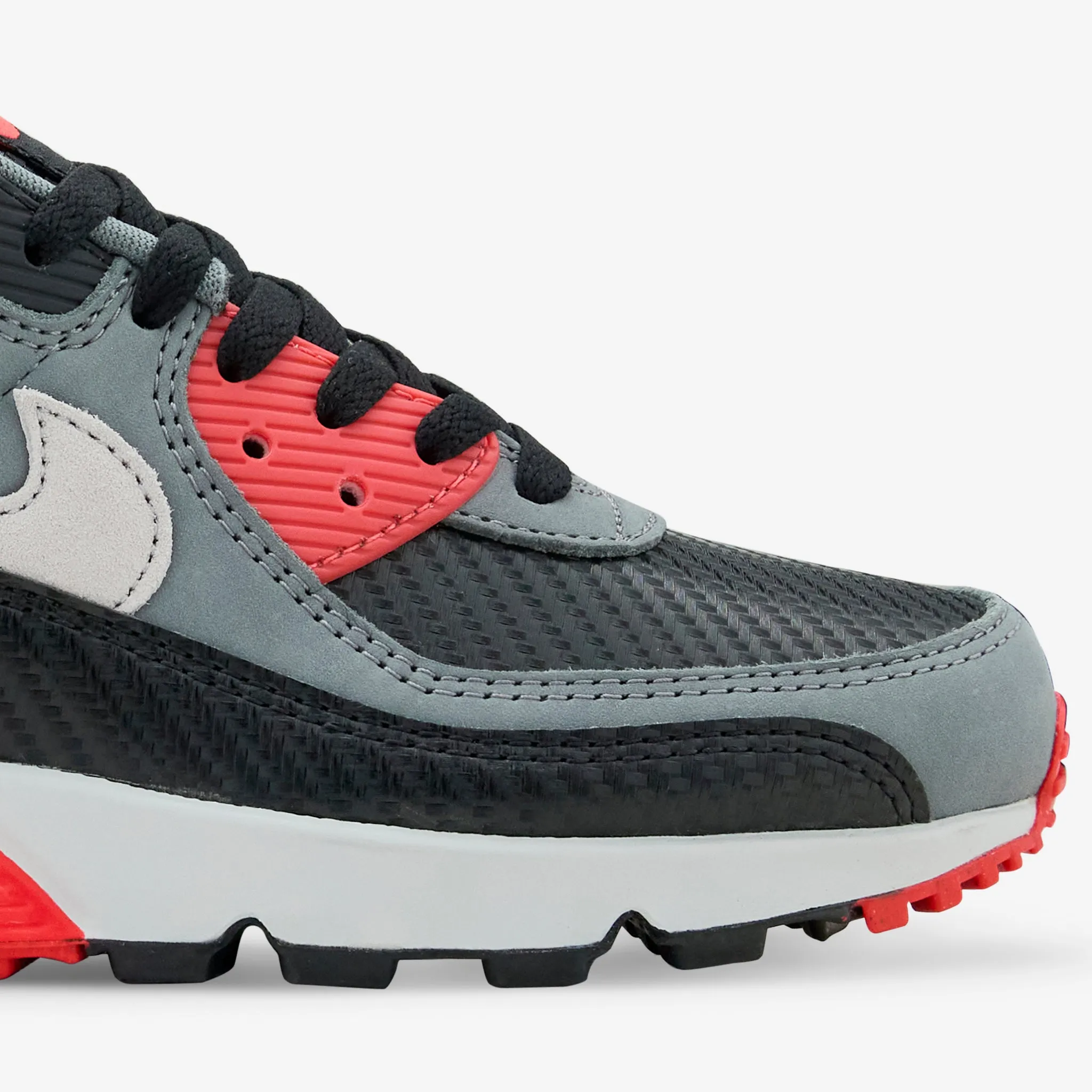Workday Style Air Max 90 Premium Black | Cool Grey | Bright Crimson | Photon Dust