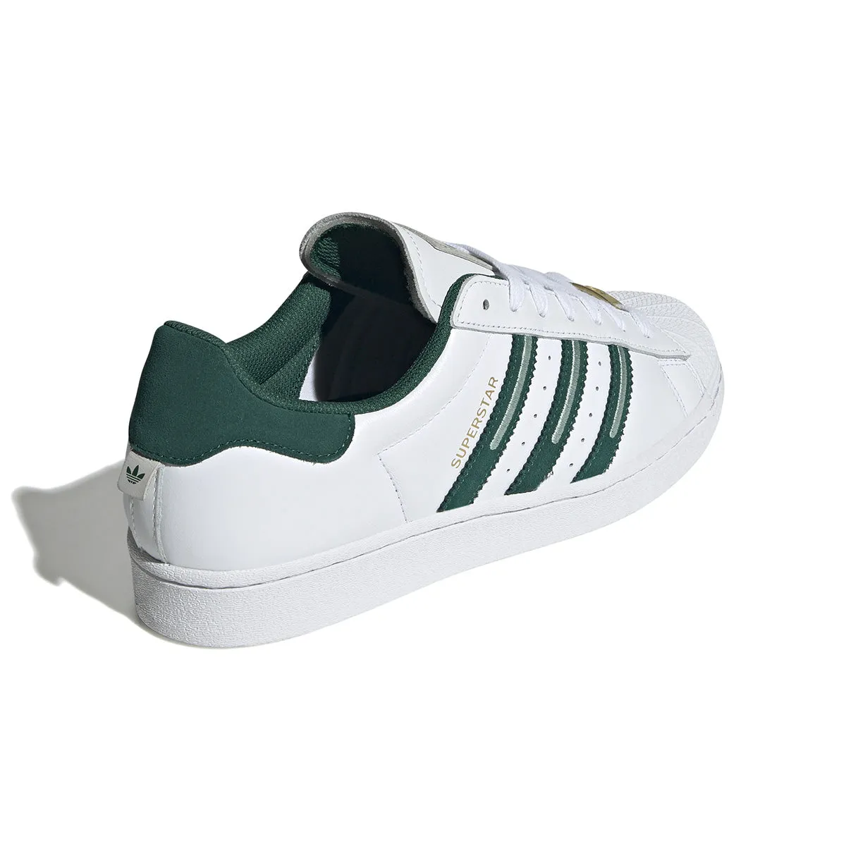 Canvas Superstar 'White Collegiate Green'