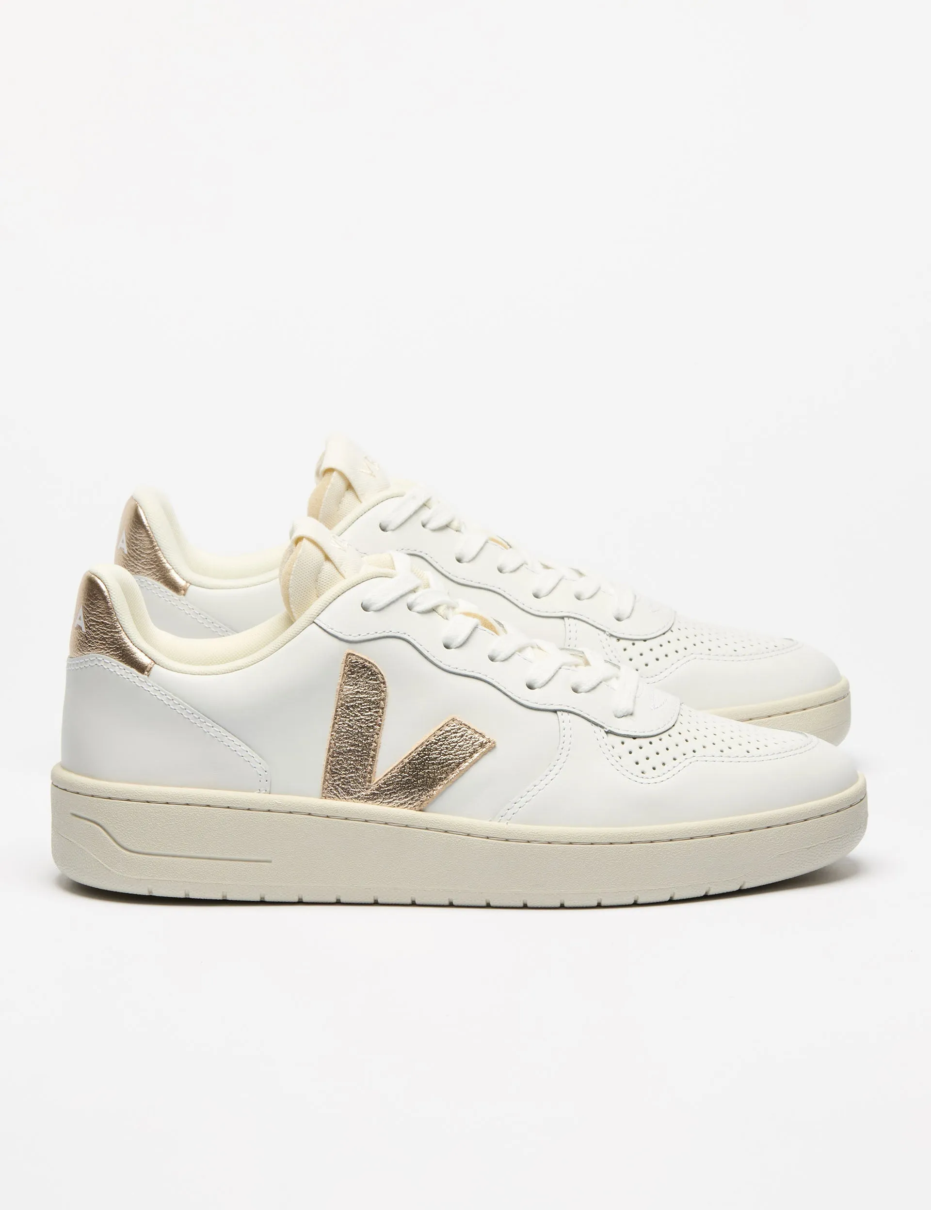 Stretchable Upper Zip Free V-10 Leather - White Platine