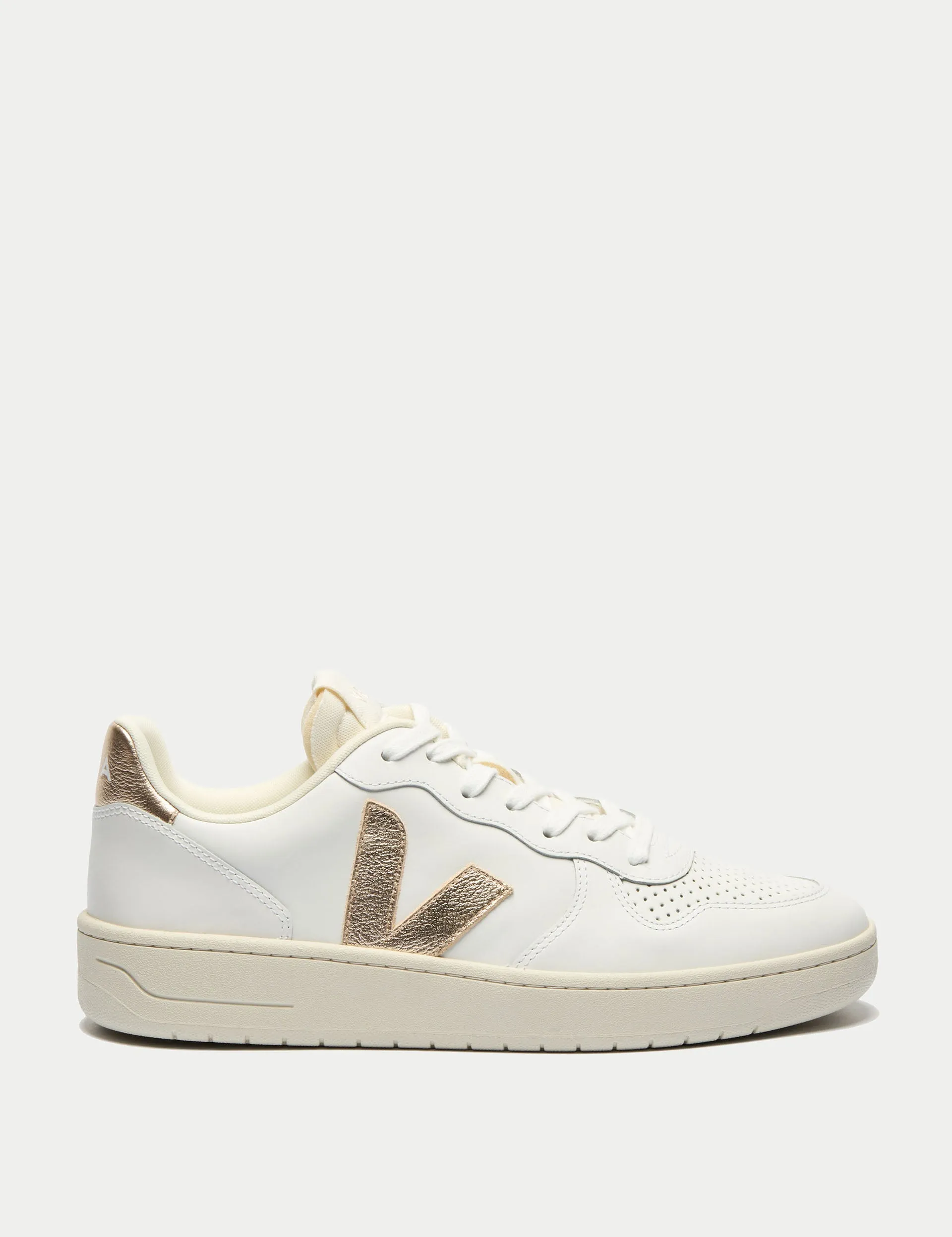 V-10 Leather - White Platine Fashionable Step Sunset Step
