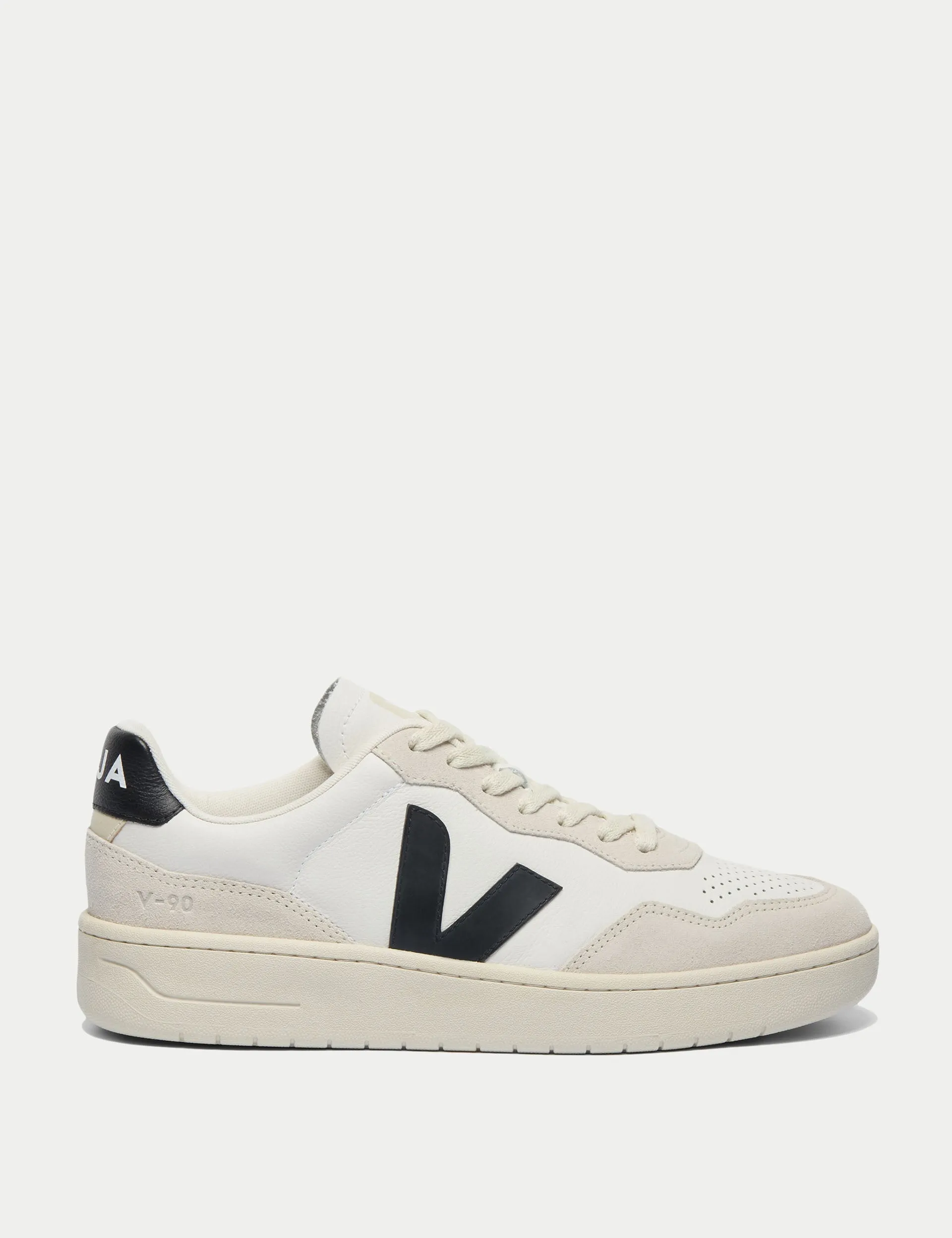 V-90 Leather - White Black Home Comfort Wear ease