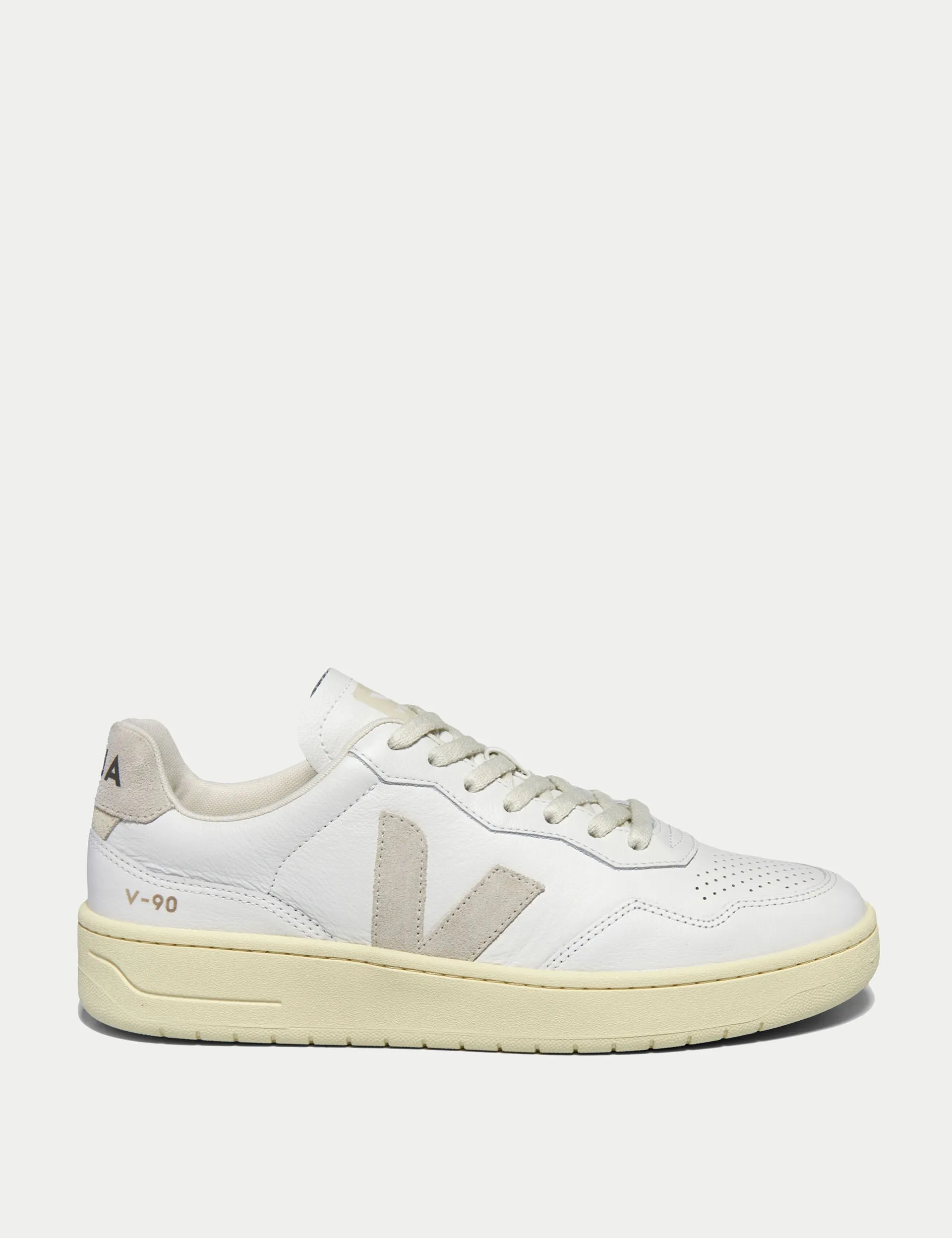 Outsole Traction Quick   Drying V-90 Leather - White Natural