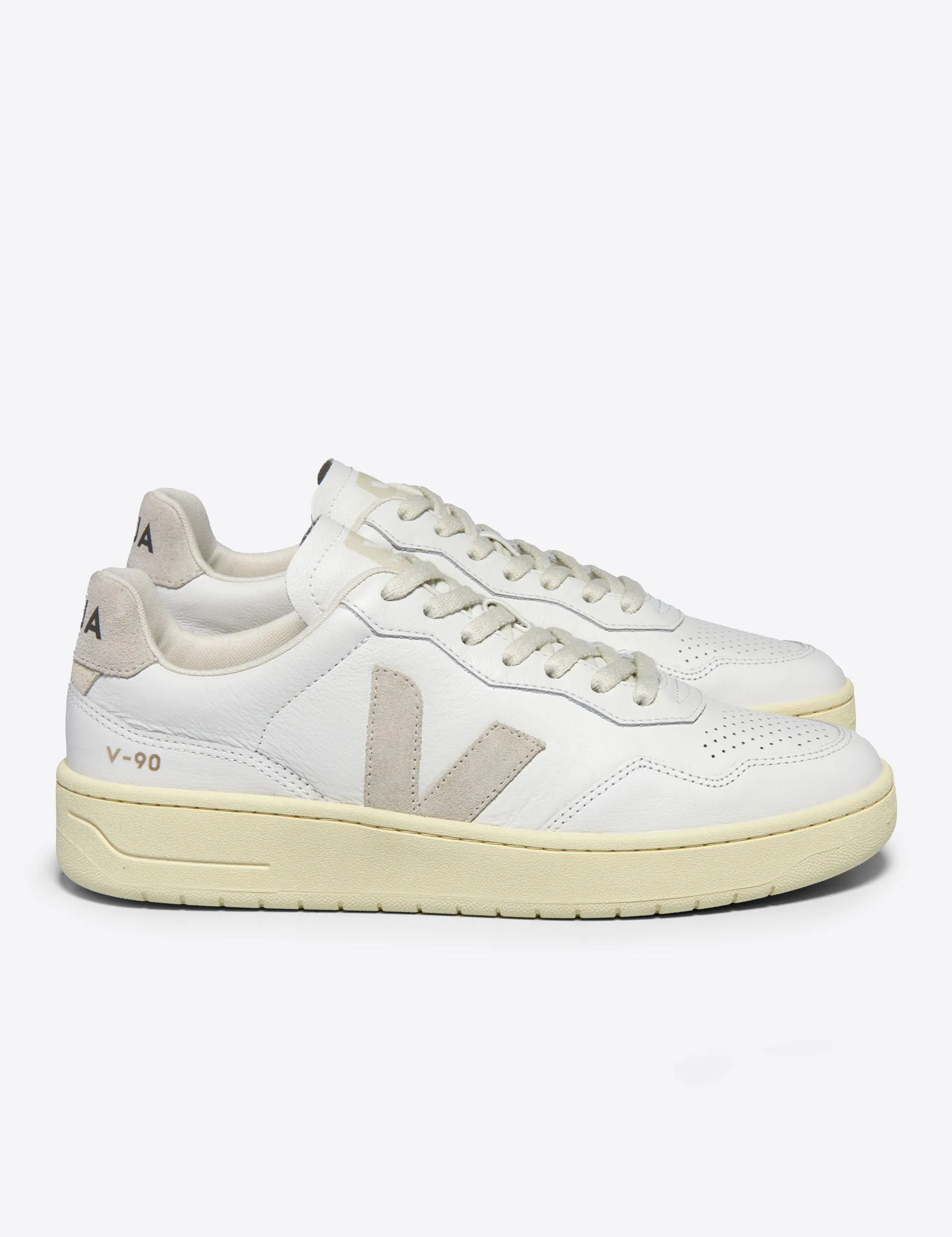 V-90 Leather - White Natural Synthetic Finish All-day style