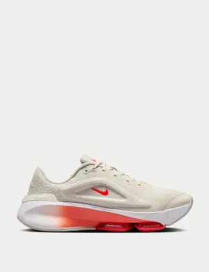 Quick Grip Luxe sole Versair Shoes - Light Orewood Brown/Bright Crimson/White