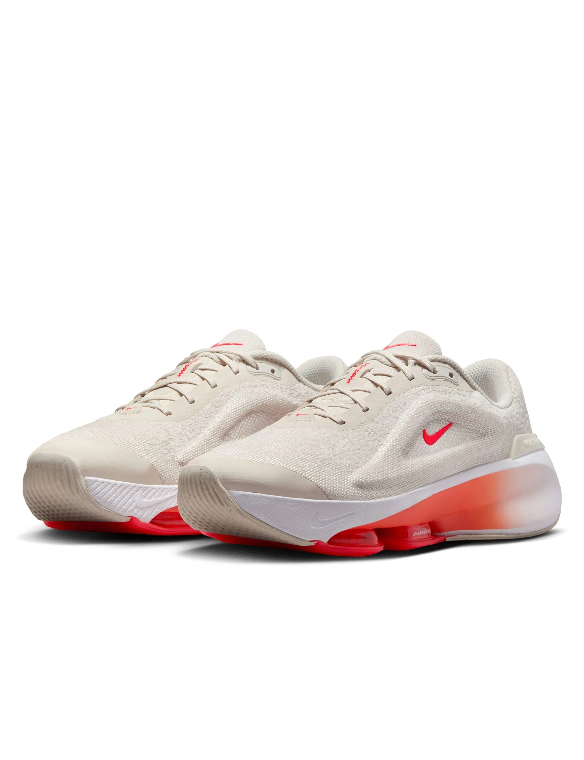 Foot Vent Relaxed Look Shoes Versair Shoes - Light Orewood Brown/Bright Crimson/White